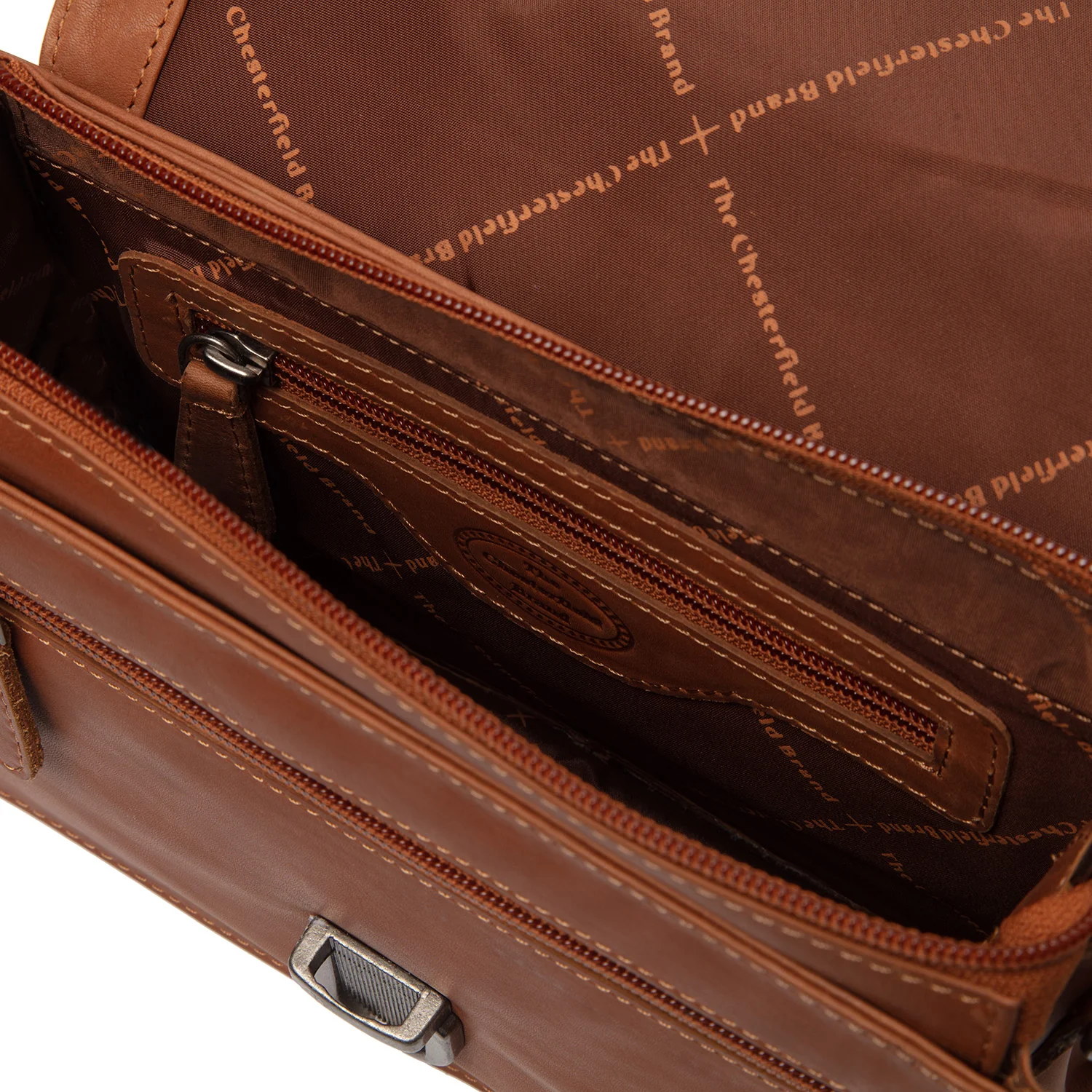 The Chesterfield Brand Lucca Leather Cognac Shoulder Bag C48.127031 - Image 4