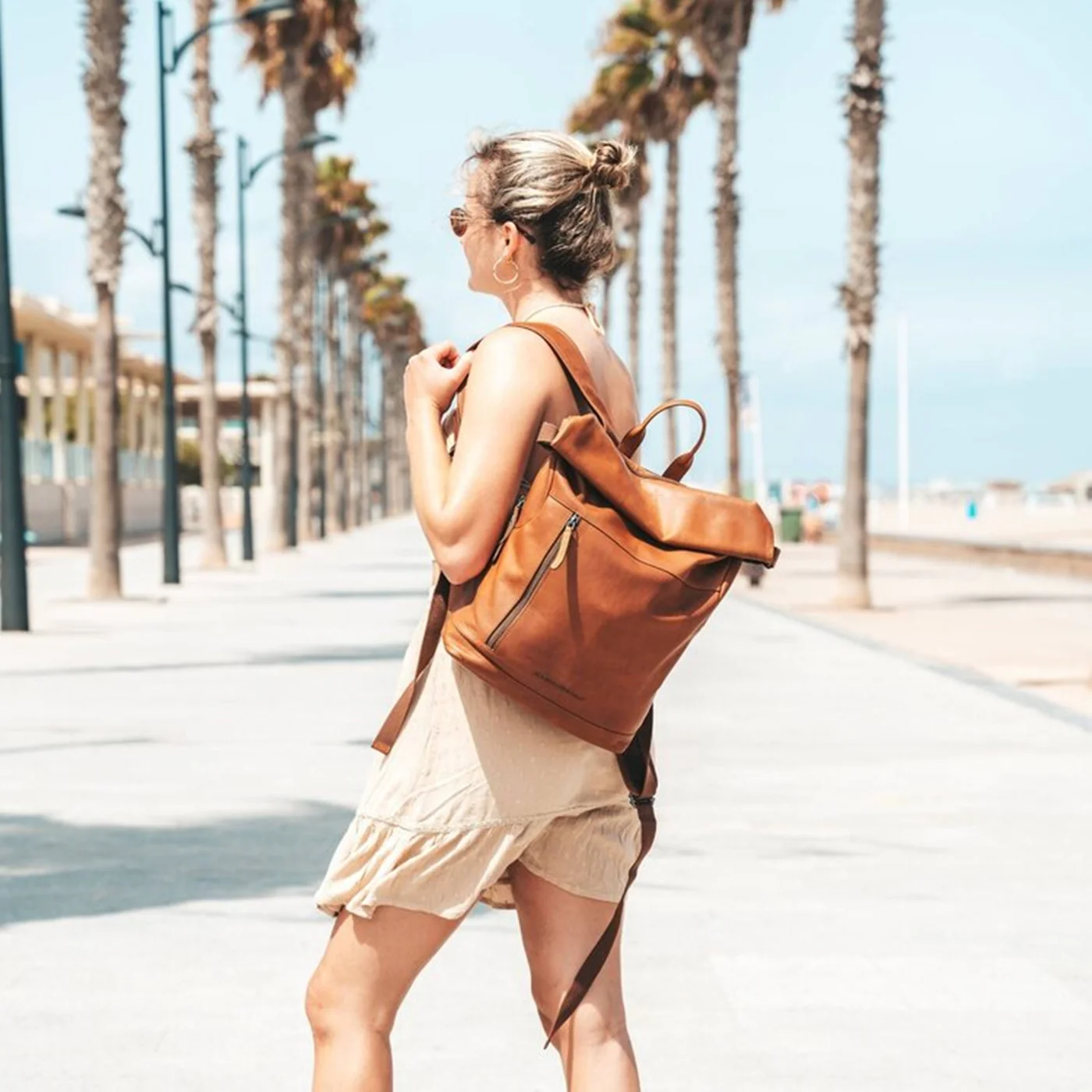 The Chesterfield Brand Mazara Cognac Backpack C58.032331 - Image 4