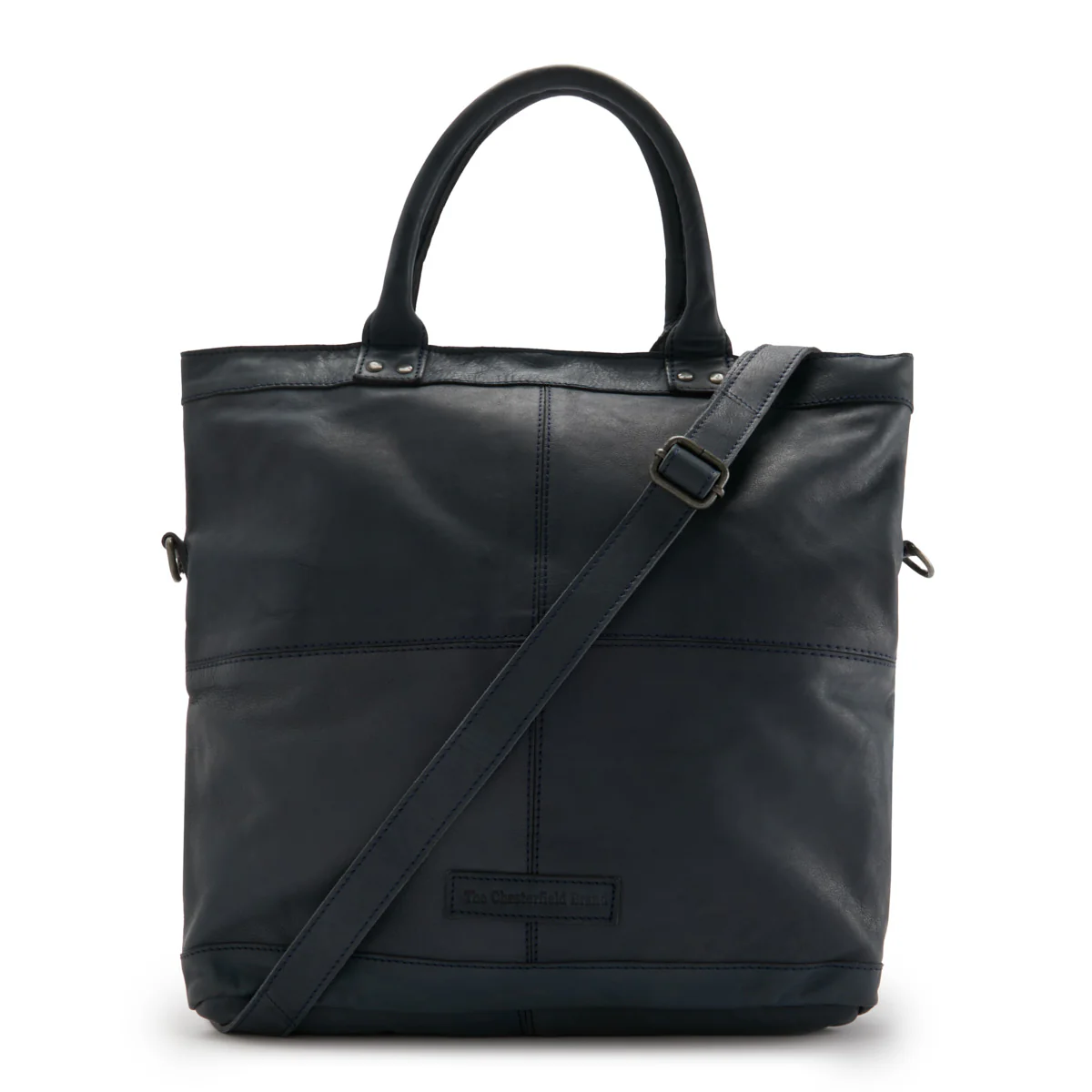 The Chesterfield Brand Ontario Blue Leather Shopper C38.019810 - Image 2