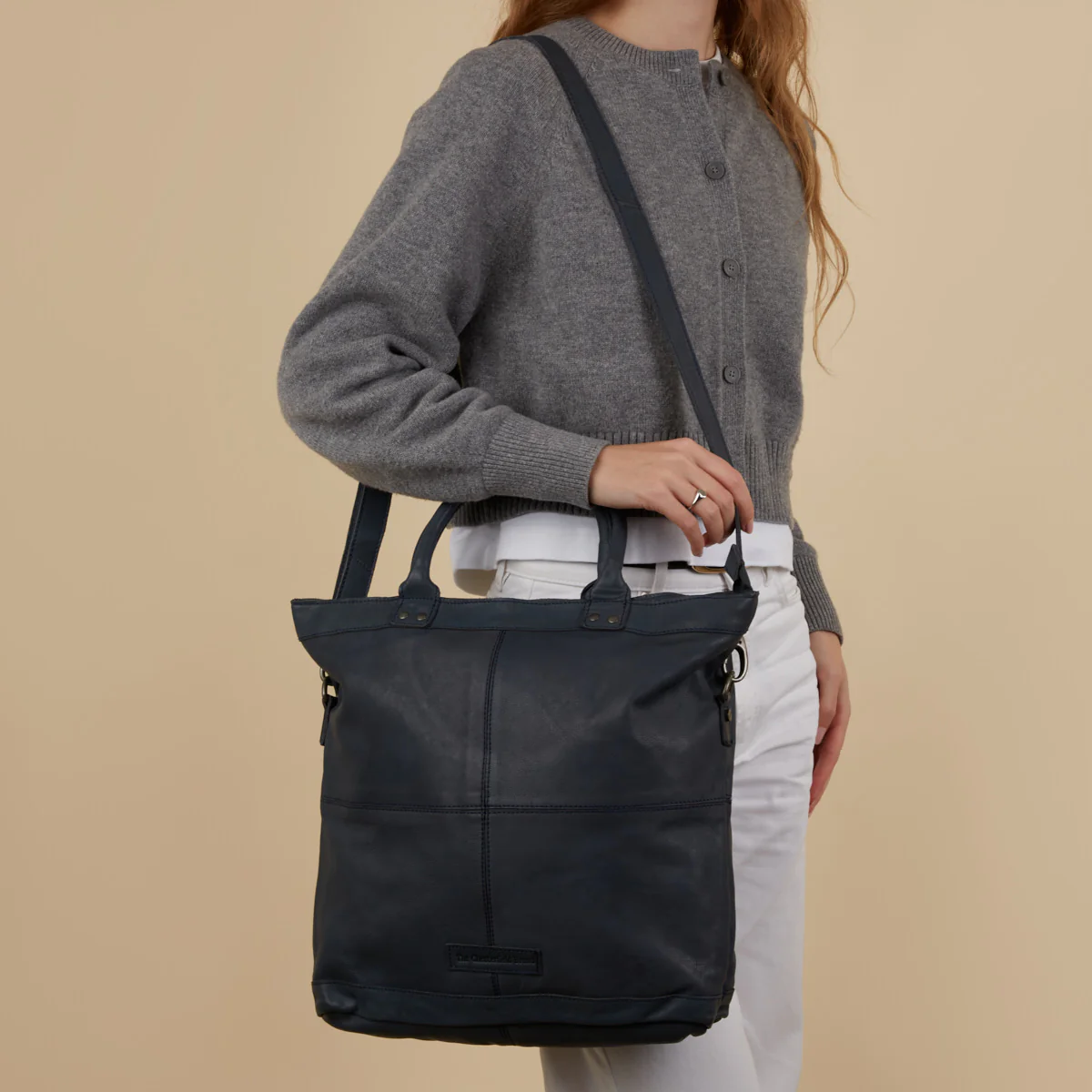 The Chesterfield Brand Ontario Blue Leather Shopper C38.019810 - Image 3