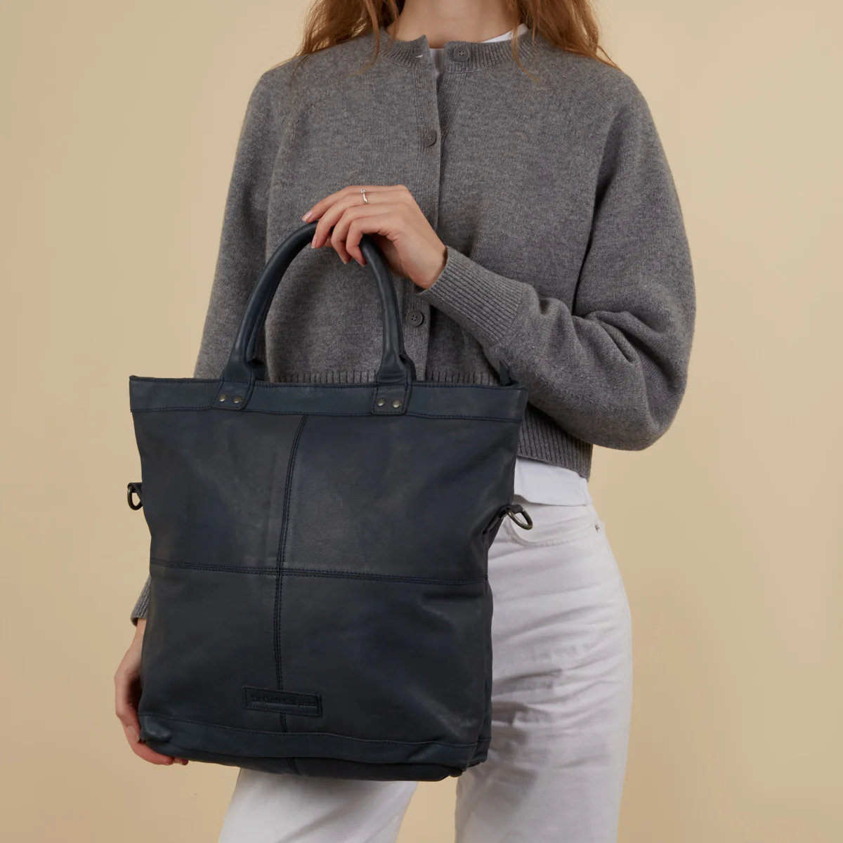 The Chesterfield Brand Ontario Blue Leather Shopper C38.019810 - Image 5