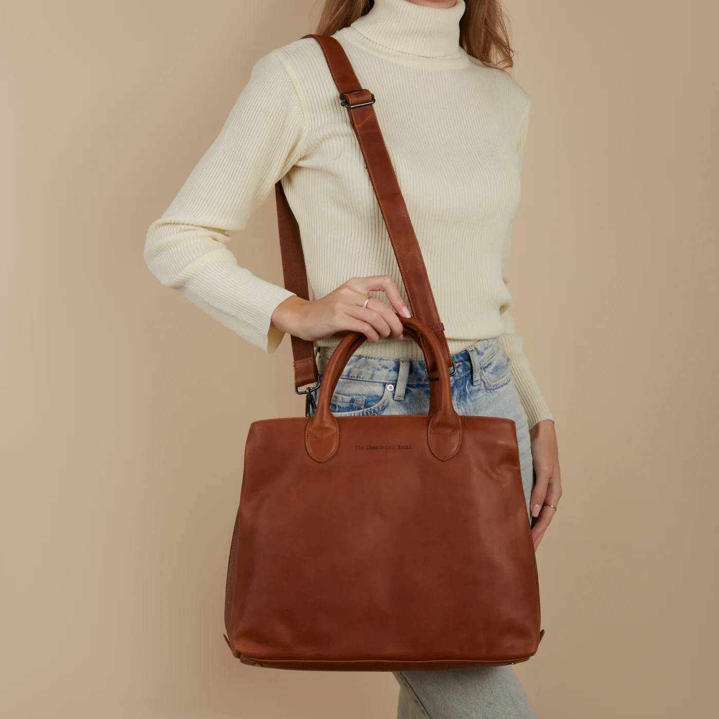 The Chesterfield Brand Passau Cognac Handbag C48.129831 - Image 3