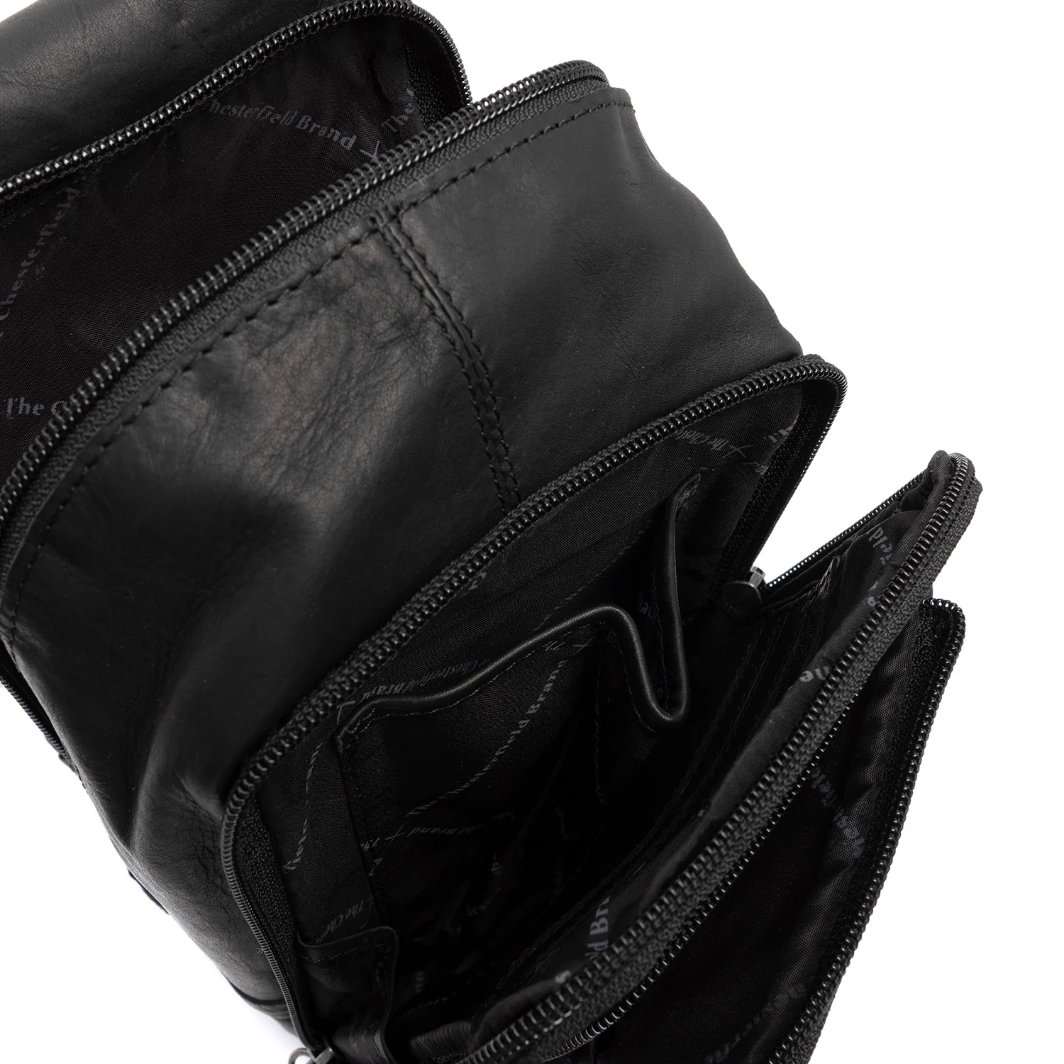 The Chesterfield Brand Riga Leather Black Crossbody Bag C58.028400 - Image 4