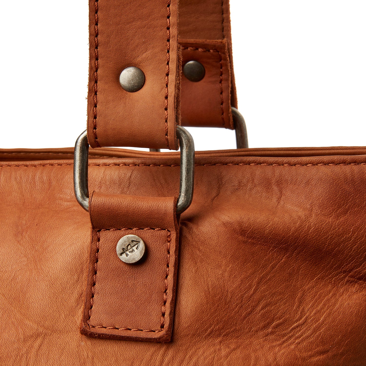The Chesterfield Brand Rome Leather Cognac Shopper C38.018931 - Image 4