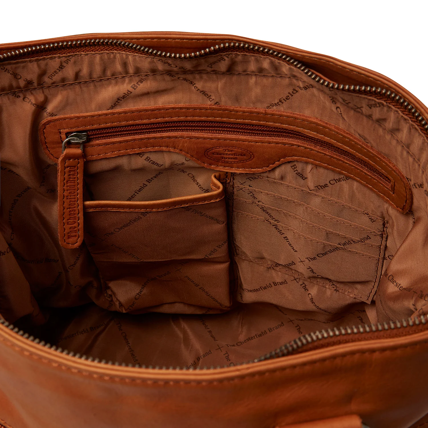 The Chesterfield Brand Rome Leather Cognac Shopper C38.018931 - Image 5