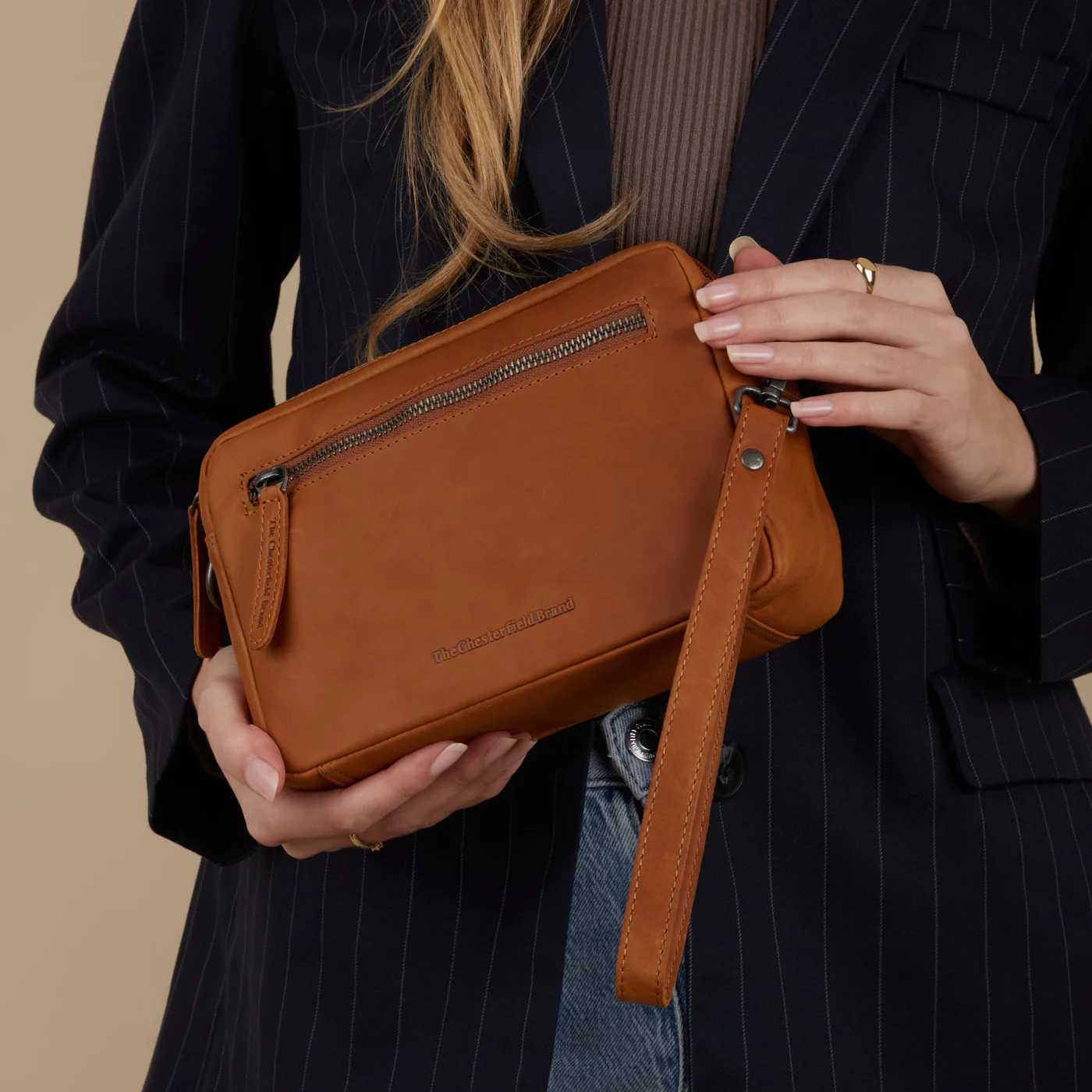 The Chesterfield Brand Tustin Cognac Crossbody Bag C48.122231 - Image 7