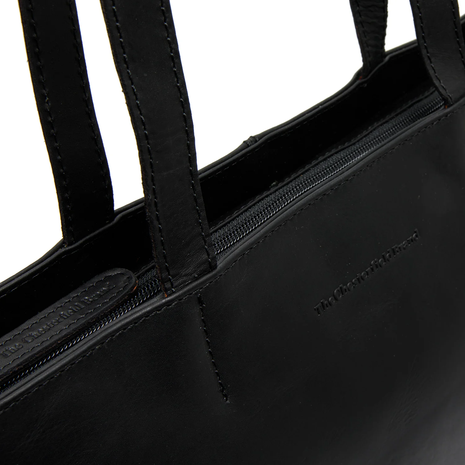 The Chesterfield Brand Wax Pull Up Emilia Black Shopper C38.021000 - Image 3