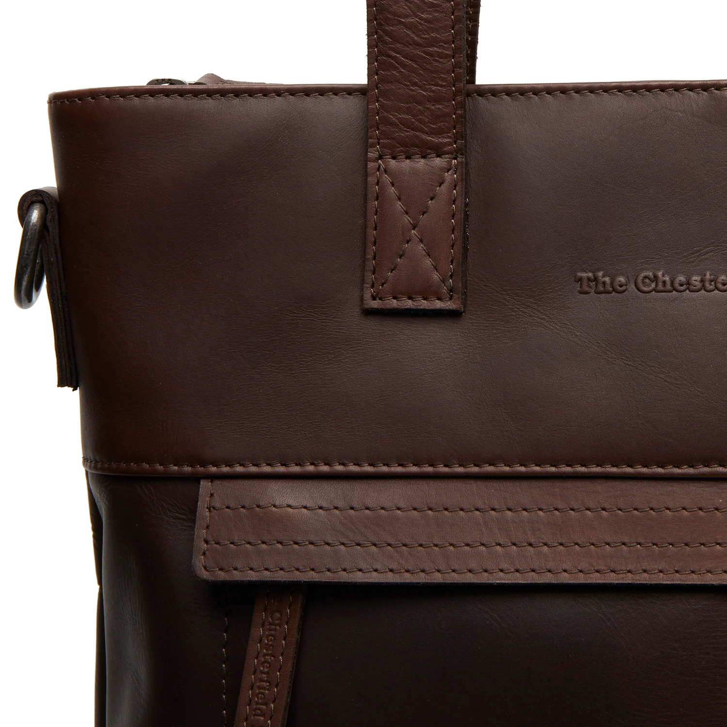 The Chesterfield Brand Wax Pull Up Nunavik Brown Shopper C38.021401 - Image 2