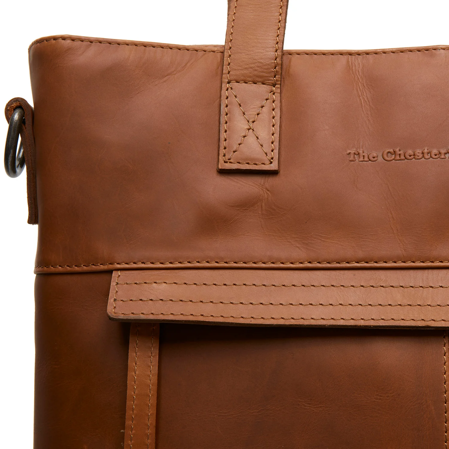 The Chesterfield Brand Wax Pull Up Nunavik Cognac Shopper C38.021431 - Image 2
