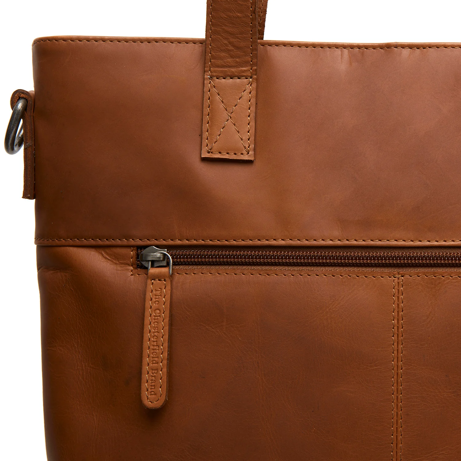 The Chesterfield Brand Wax Pull Up Nunavik Cognac Shopper C38.021431 - Image 3