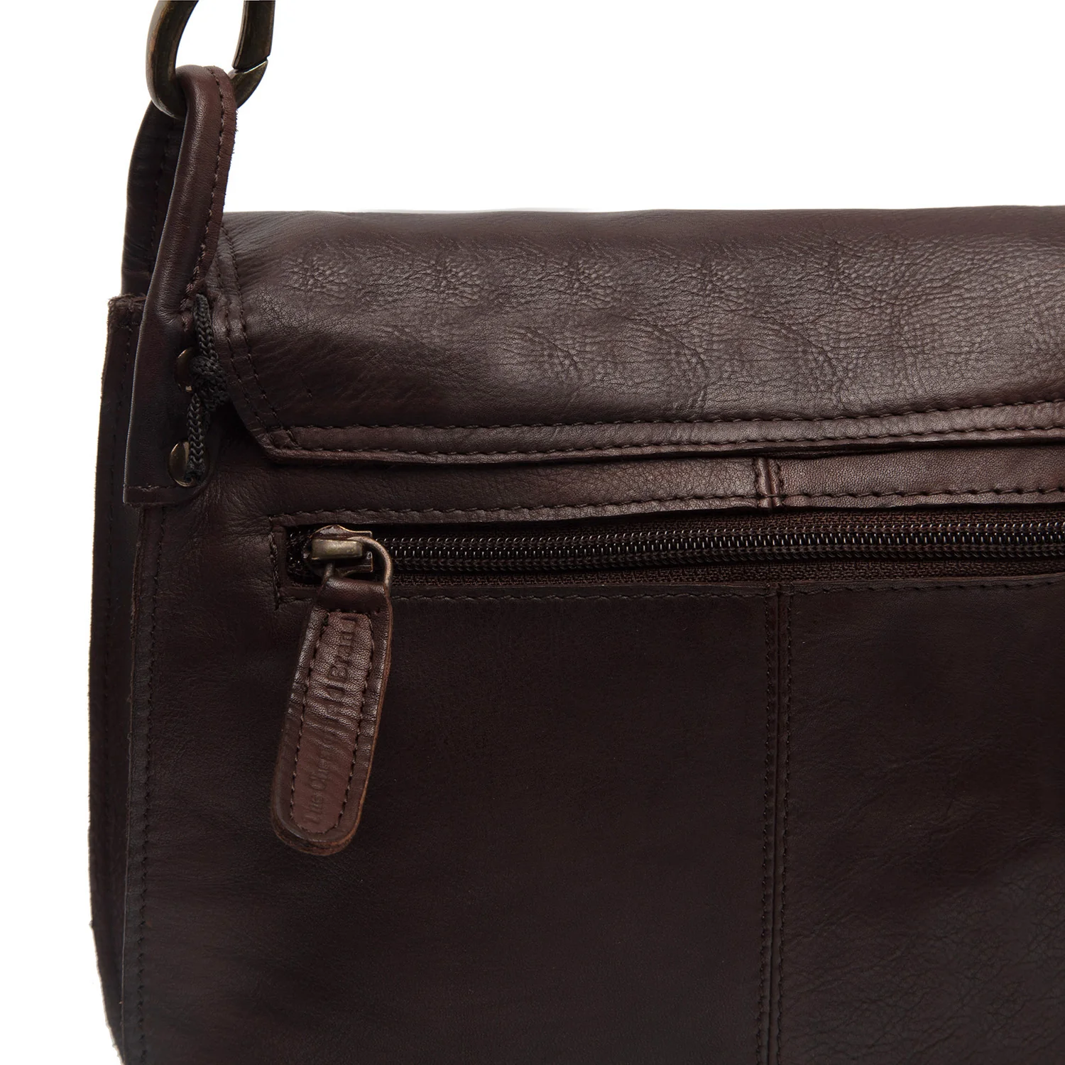 The Chesterfield Brand Wax Pull Up Sumatra Brown Shoulder Bag C48.124001 - Image 2