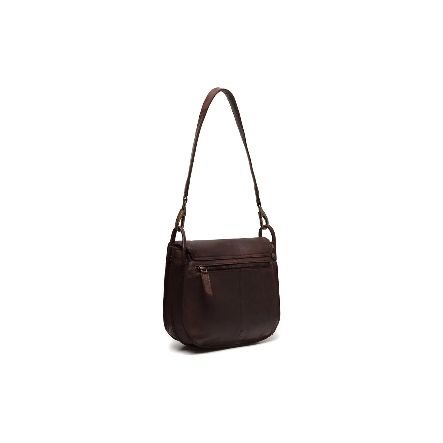 The Chesterfield Brand Wax Pull Up Sumatra Brown Shoulder Bag C48.124001 - Image 5