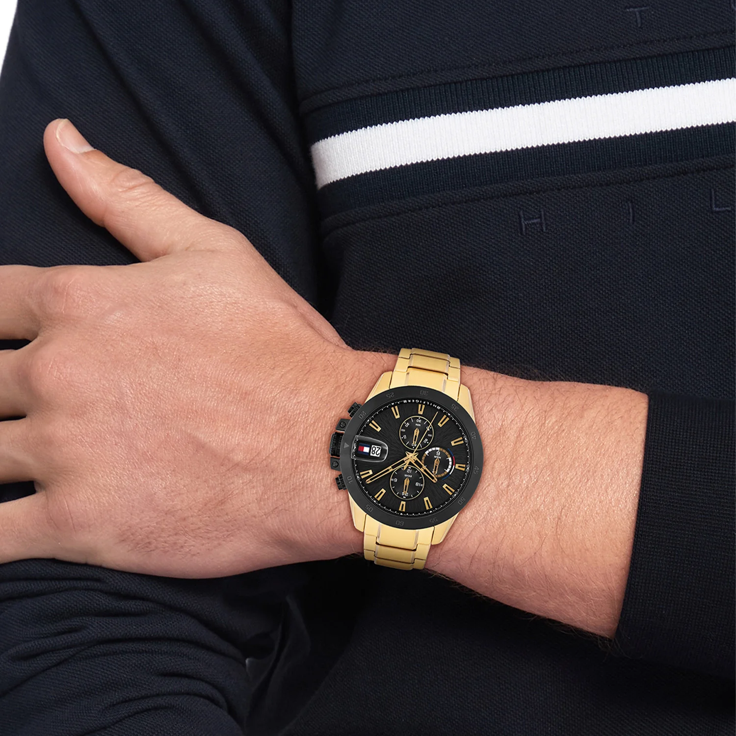 Tommy Hilfiger Jameson Gold and Black Men's Watch TH1792199 - Image 2