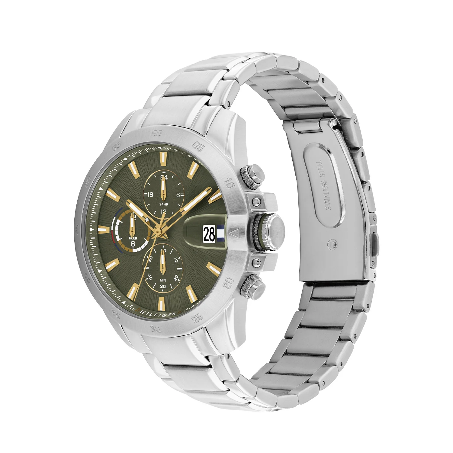 Tommy Hilfiger Jameson Silver and Green Men's Watch TH1792197 - Image 3