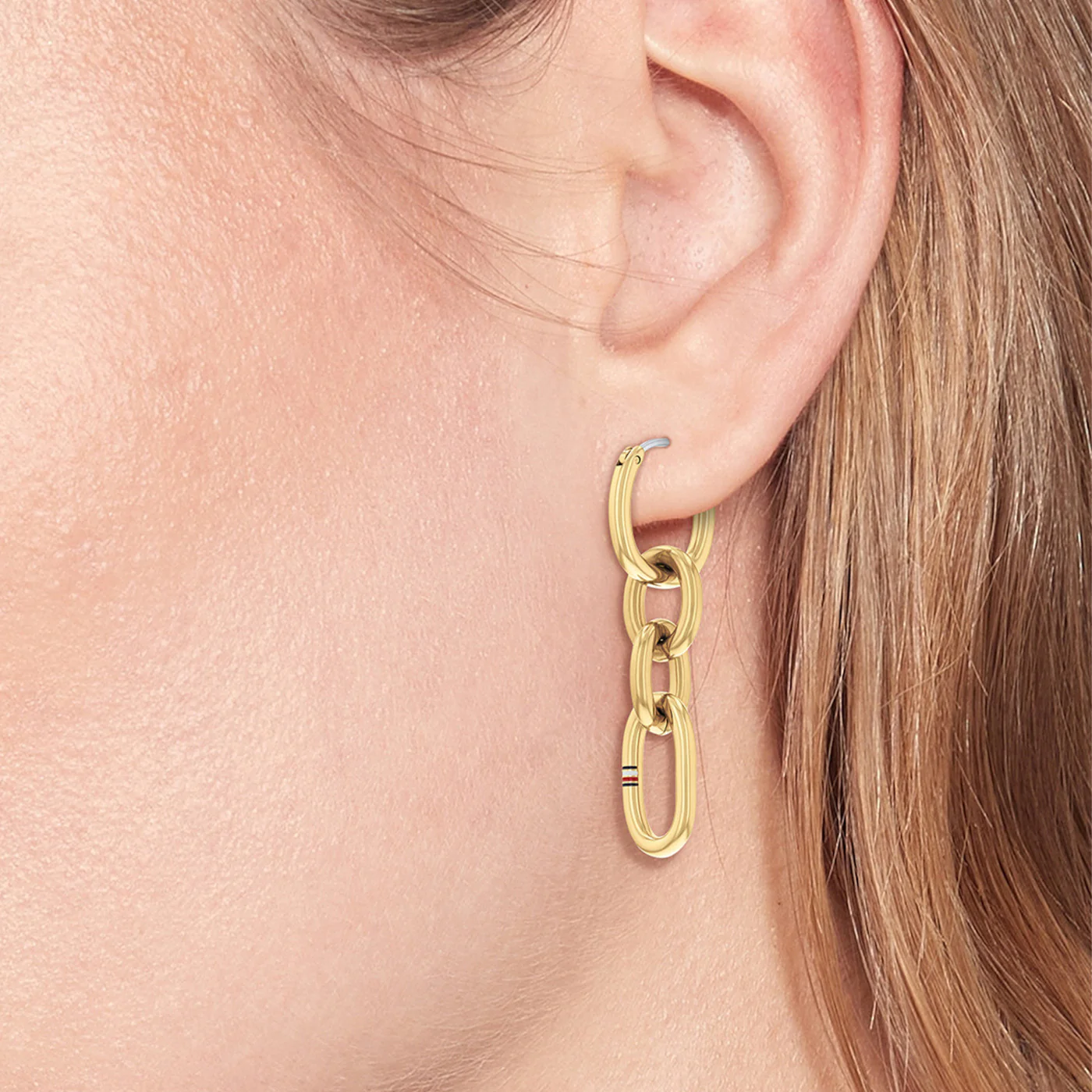 Tommy Hilfiger Jewels Gold Drop Earrings TJ2780786 - Image 2