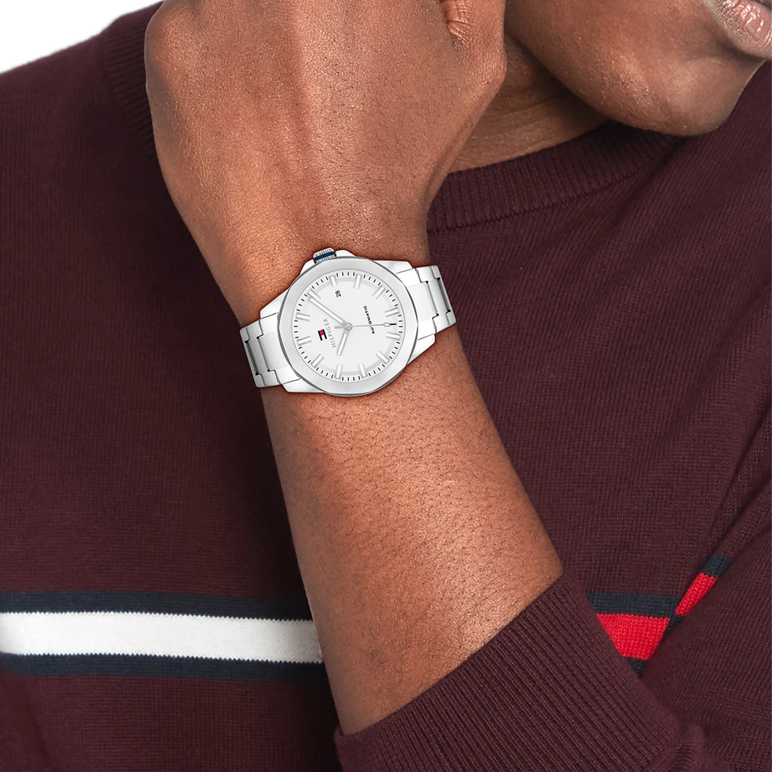 Tommy Hilfiger Lars Automatic Silver Men's Watch TH1710695 - Image 2