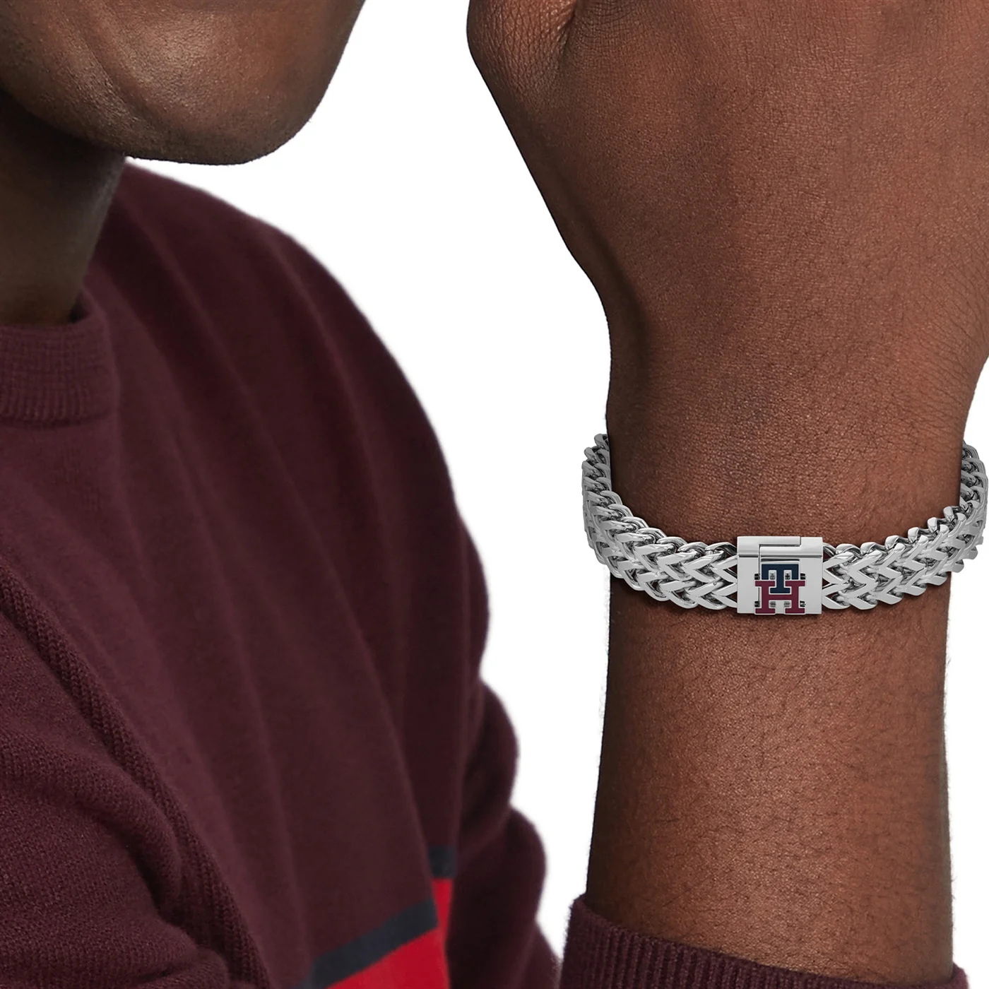 Tommy Hilfiger Monogram Silver Bracelet TJ2790462 - Image 2