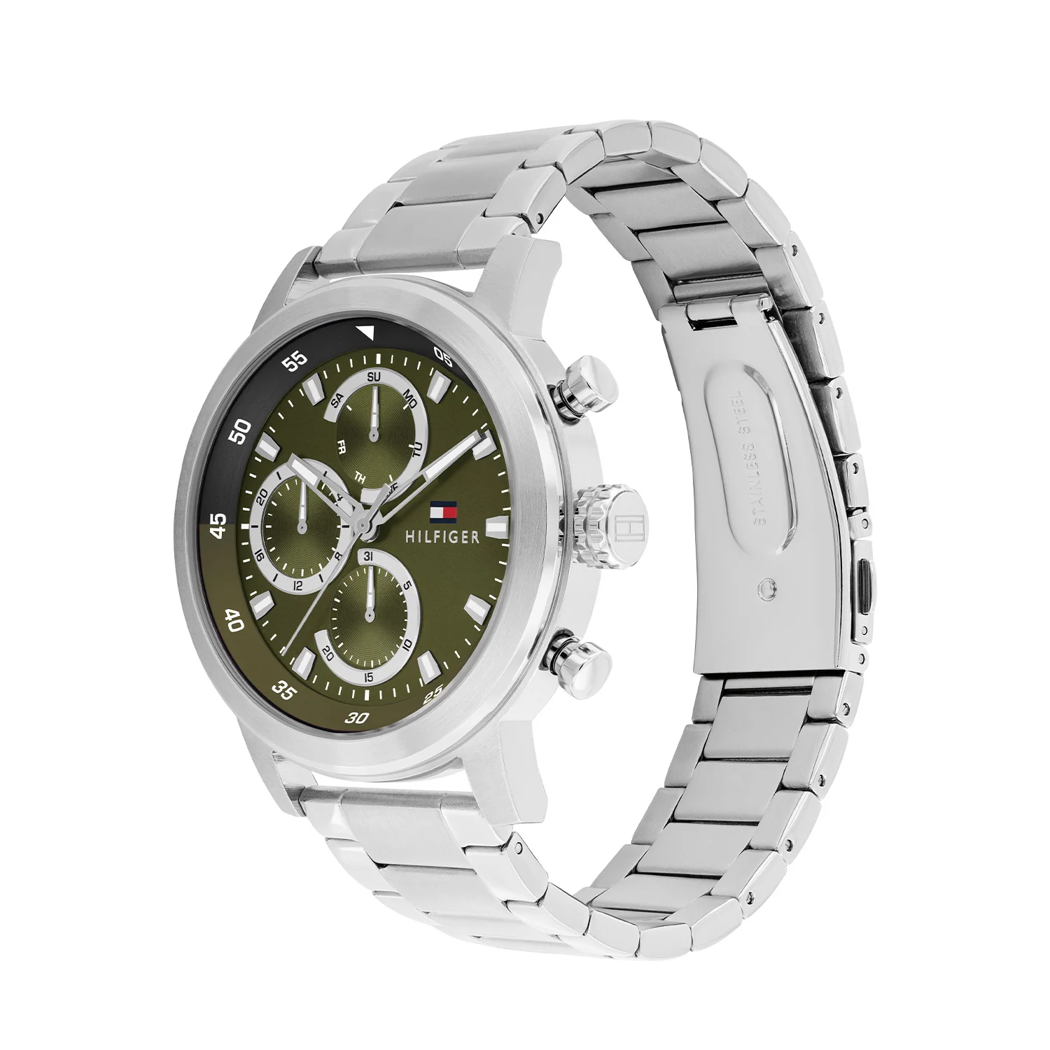 Tommy Hilfiger Rocky Silver and Green Men's Watch TH1792180 - Image 3