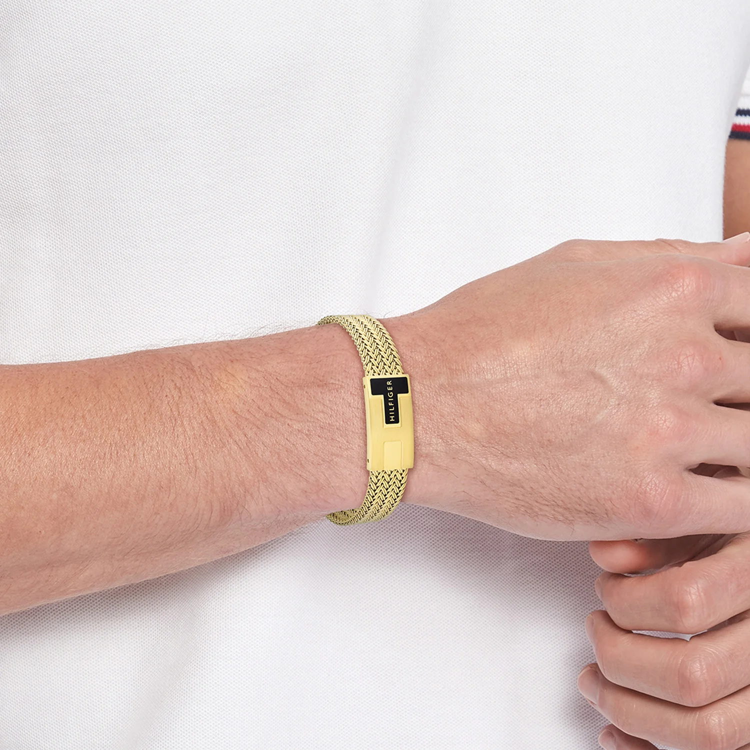 Tommy Hilfiger Stainless Steel Gold-coloured Men's Chain Bracelet TJ2790706 - Image 2