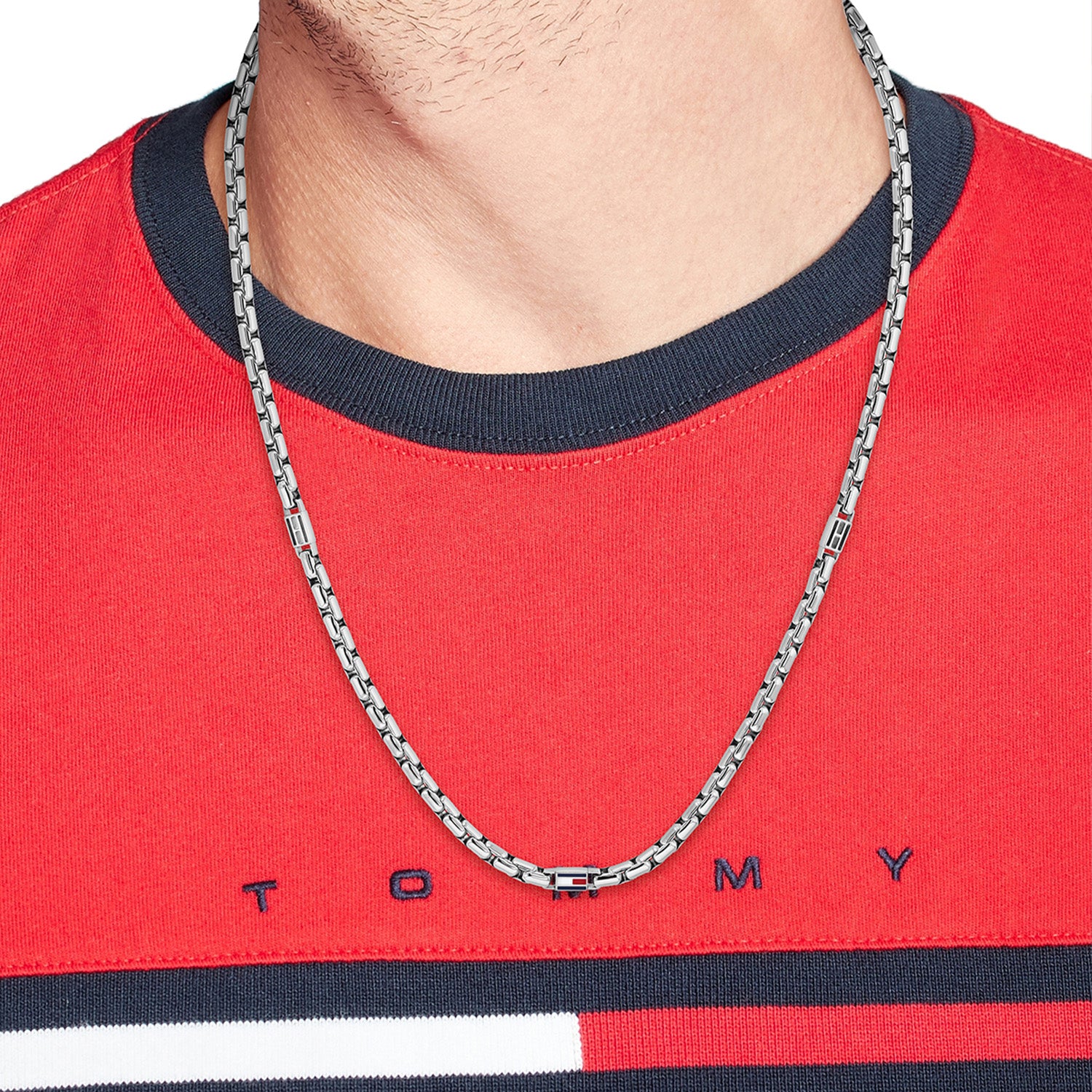 Tommy Hilfiger Stainless Steel Silver Men's Necklace TJ2790672 - Image 2