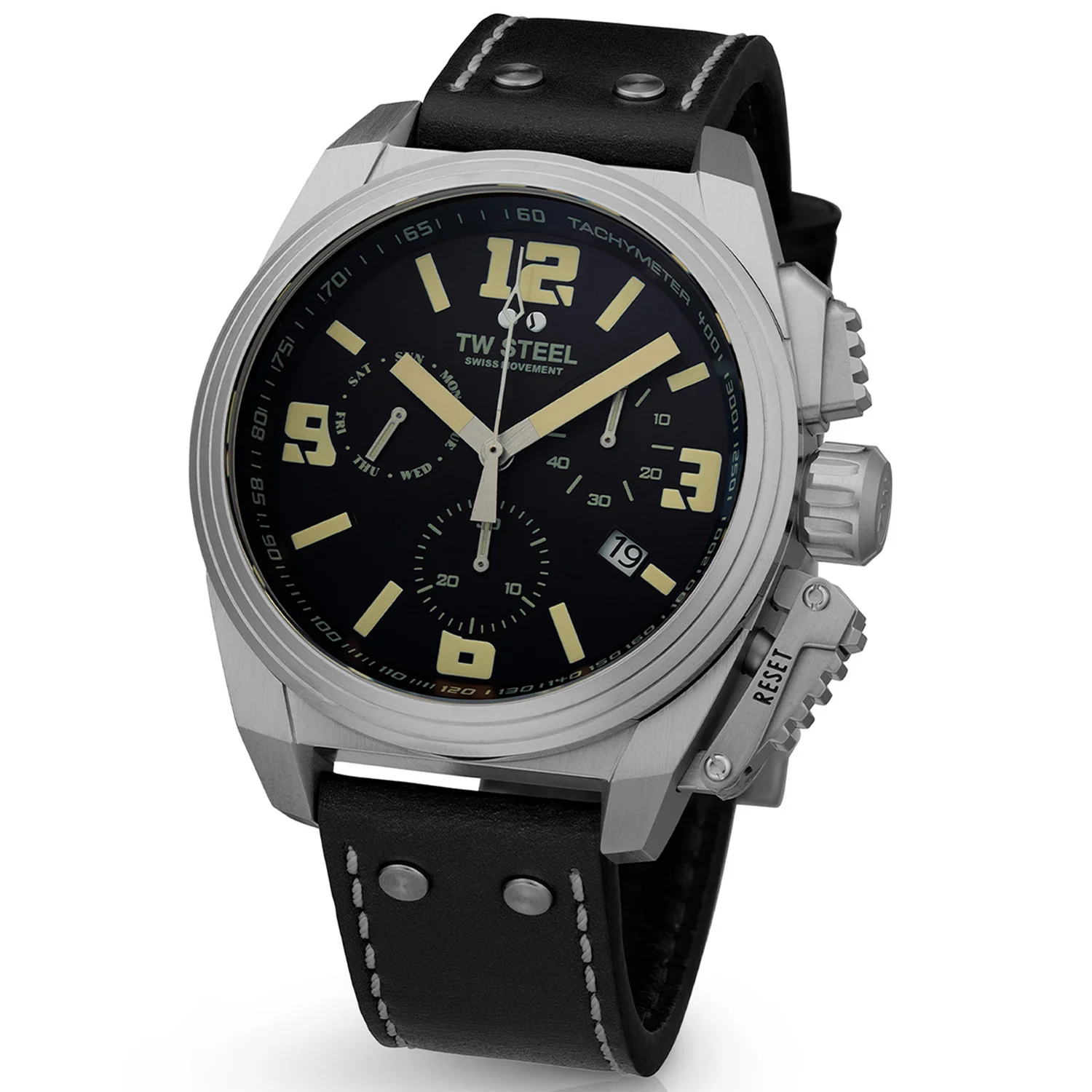 TW Steel Swiss Canteen Black Men's Watch 2002-TW1111 - Image 3