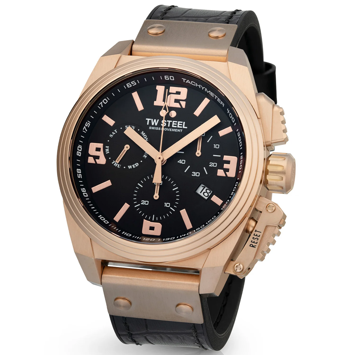 TW Steel Swiss Canteen Black Men's Watch 2002-TW1115 - Image 3