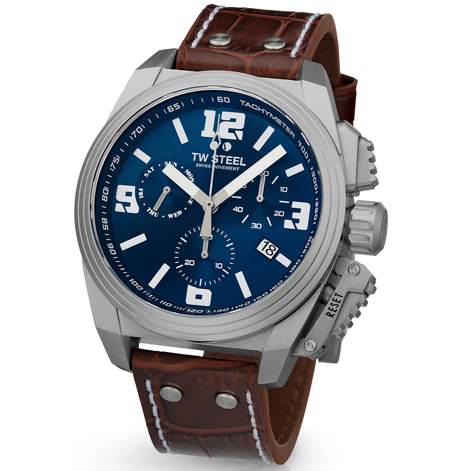 TW Steel Swiss Canteen Blue Men's Watch 2002-TW1113 - Image 4