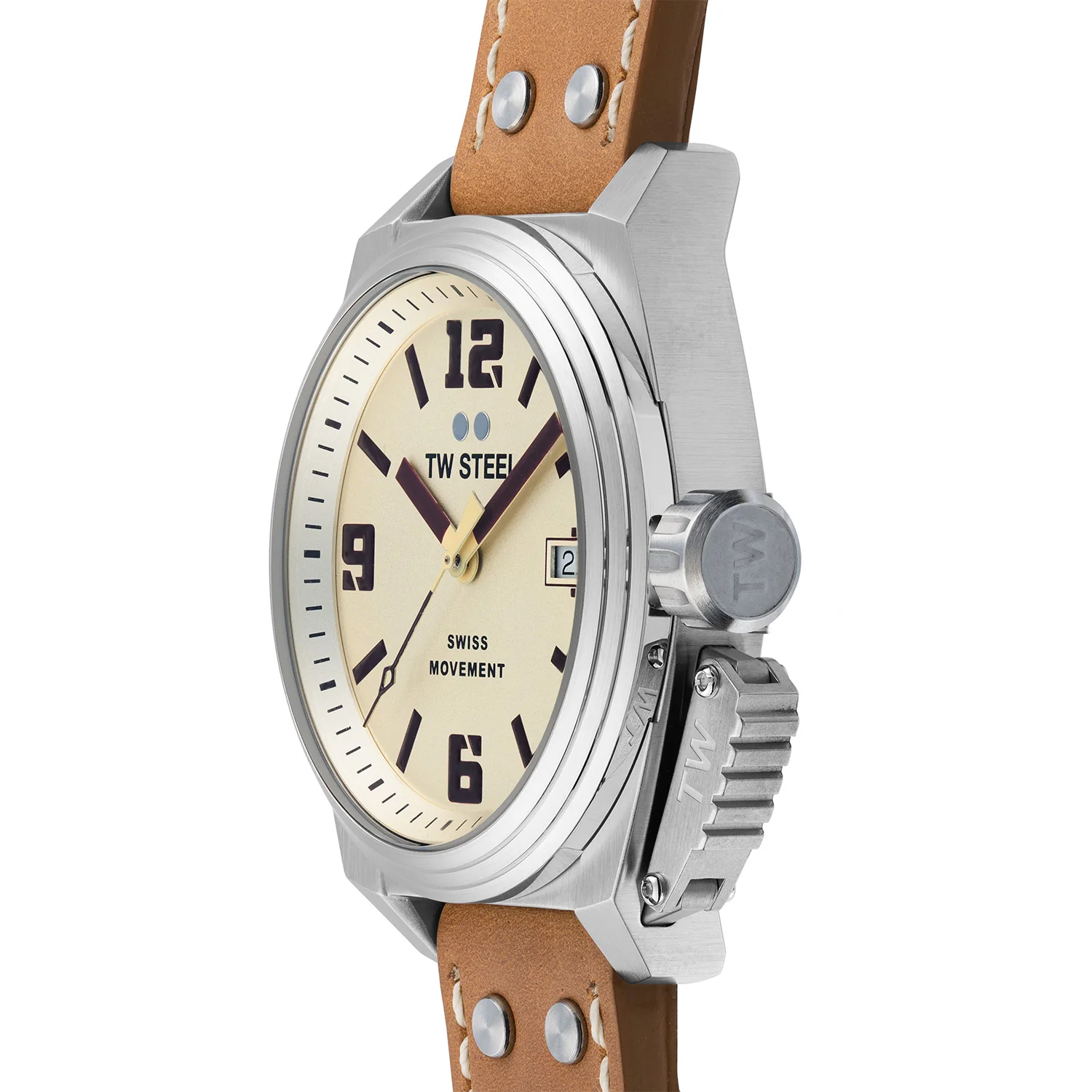 TW Steel Swiss Canteen Cream Men's Watch 2002-TW1100 - Image 2