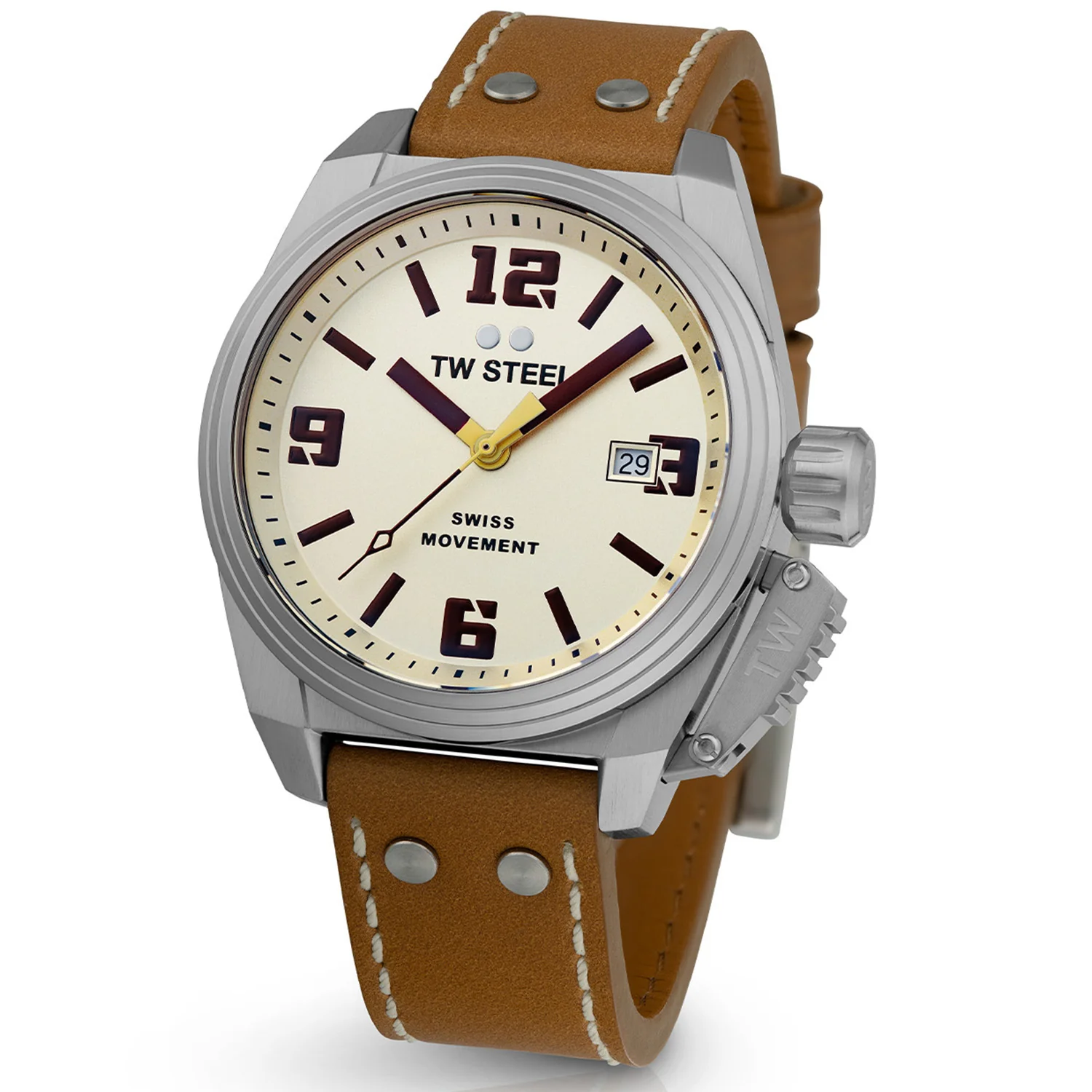 TW Steel Swiss Canteen Cream Men's Watch 2002-TW1100 - Image 4