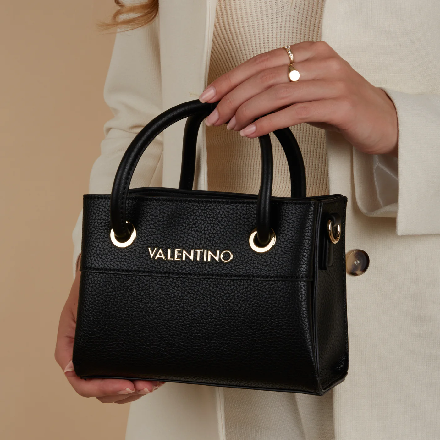 Valentino Bags Alexia Black Handbag VBS5A805NERO - Image 4