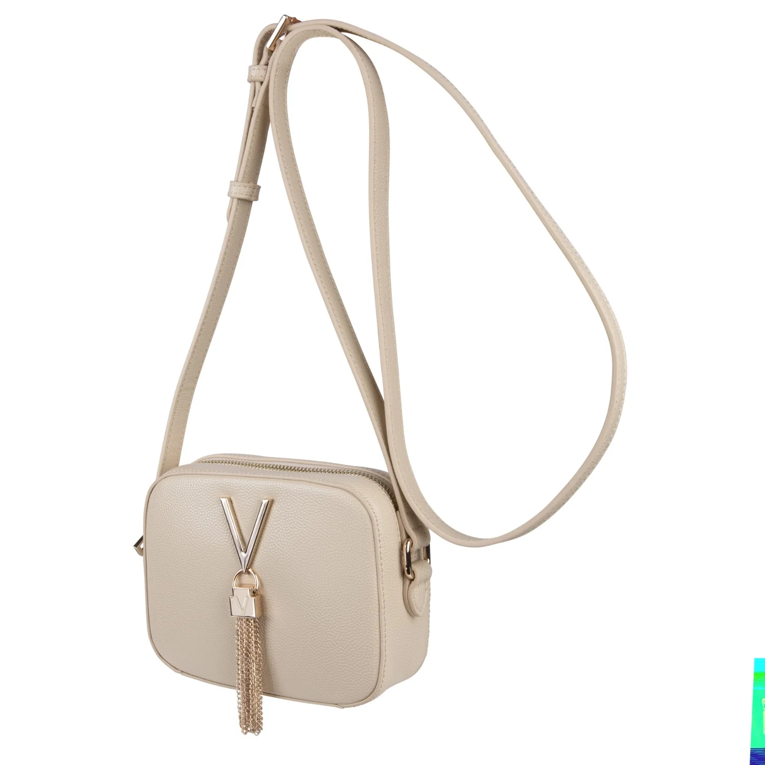 Valentino Bags Divina Beige Crossbody Bag VBS1R409GBEIGE - Image 3