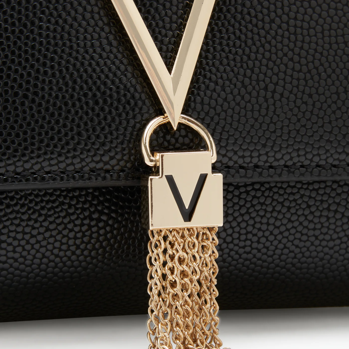 Valentino Bags Divina Black Crossbody Bag VBS1R403GNERO/GOLD - Image 3
