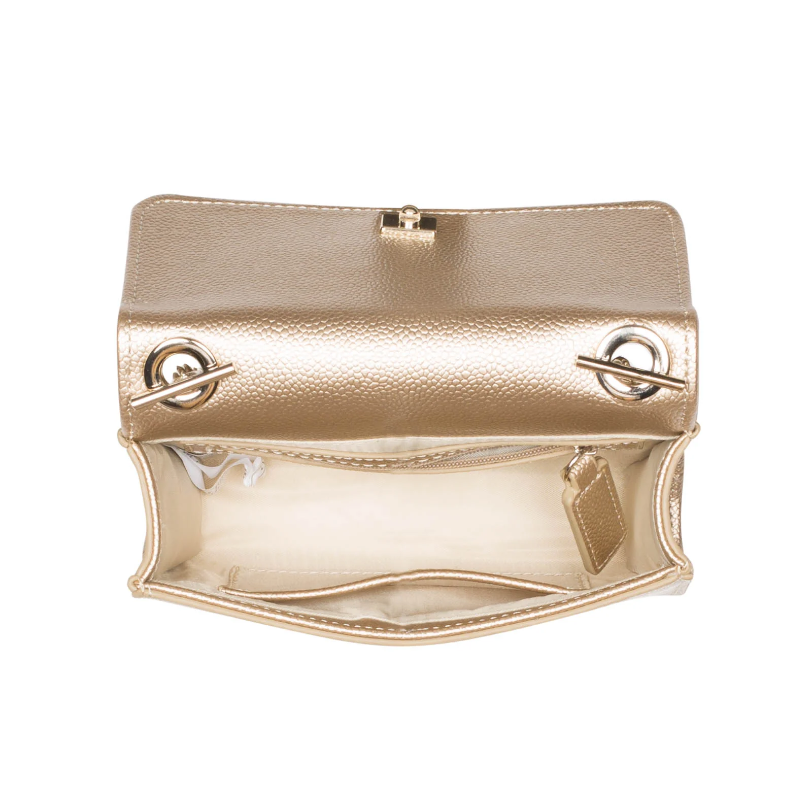 Valentino Bags Divina Gold Crossbody Bag VBS1R403GORO - Image 3