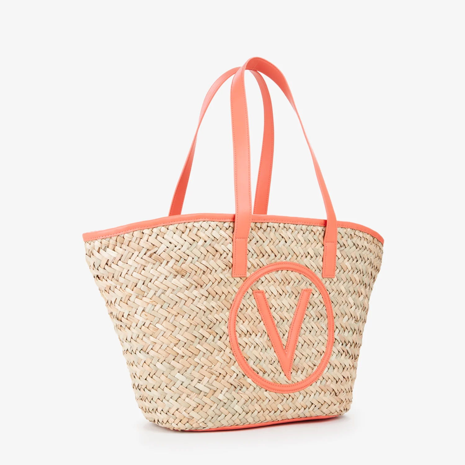Valentino Bags Samuela Beige & Orange Shopper VBG90O01NATUR/CORAL - Image 2