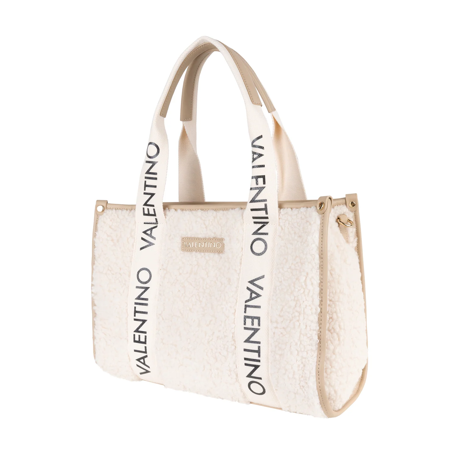 Valentino Bags Special Camy Taupe Shopper VBS7L301TAUPE - Image 2