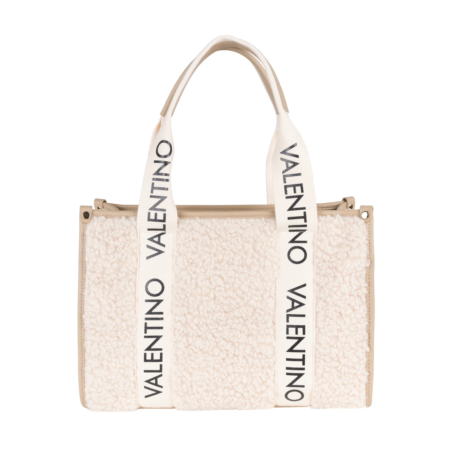 Valentino Bags Special Camy Taupe Shopper VBS7L301TAUPE - Image 3