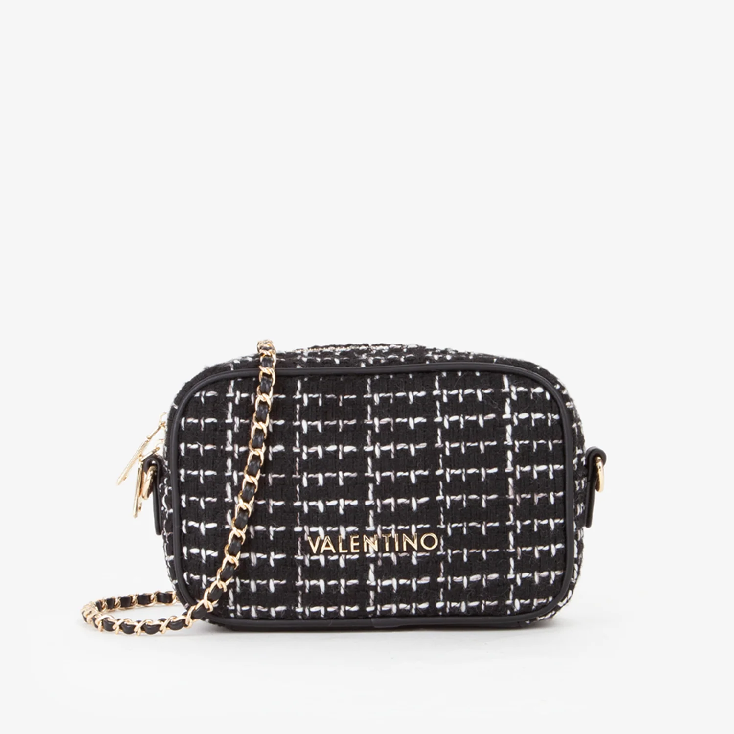 Valentino Bags Tweed Multi-coloured Crossbody bag VBS9JP51NERO/MULTI - Image 2