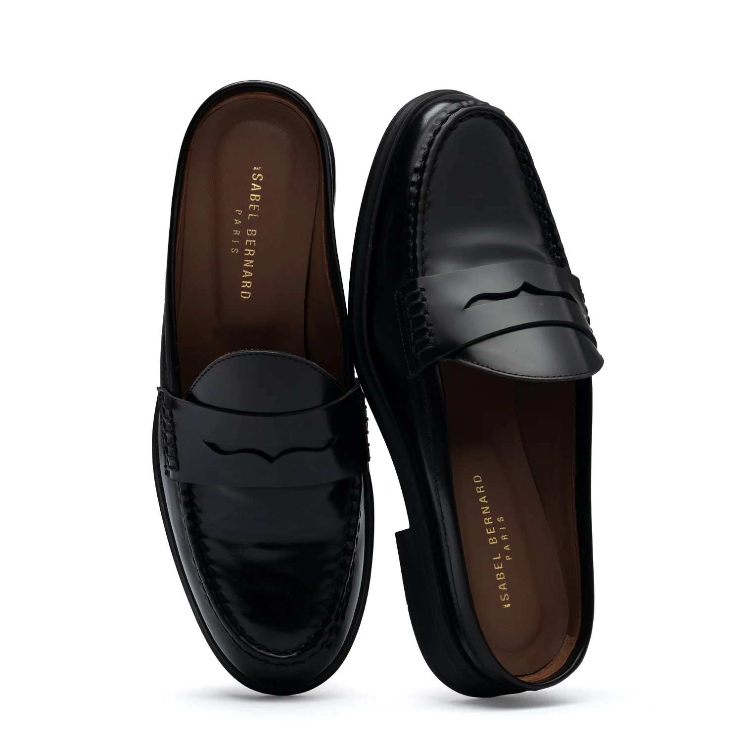 Vendôme Blandine black spazzolato leather mules IB51016-601-35 - Image 9