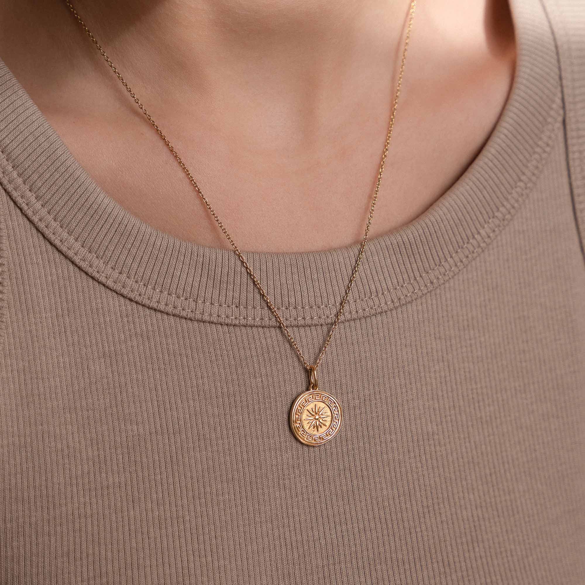 Violet Hamden Athens Agora 925 Sterling Zilveren Goudkleurige Ketting VH340001 (Lengte: 40.00-45.00 cm) - Image 2