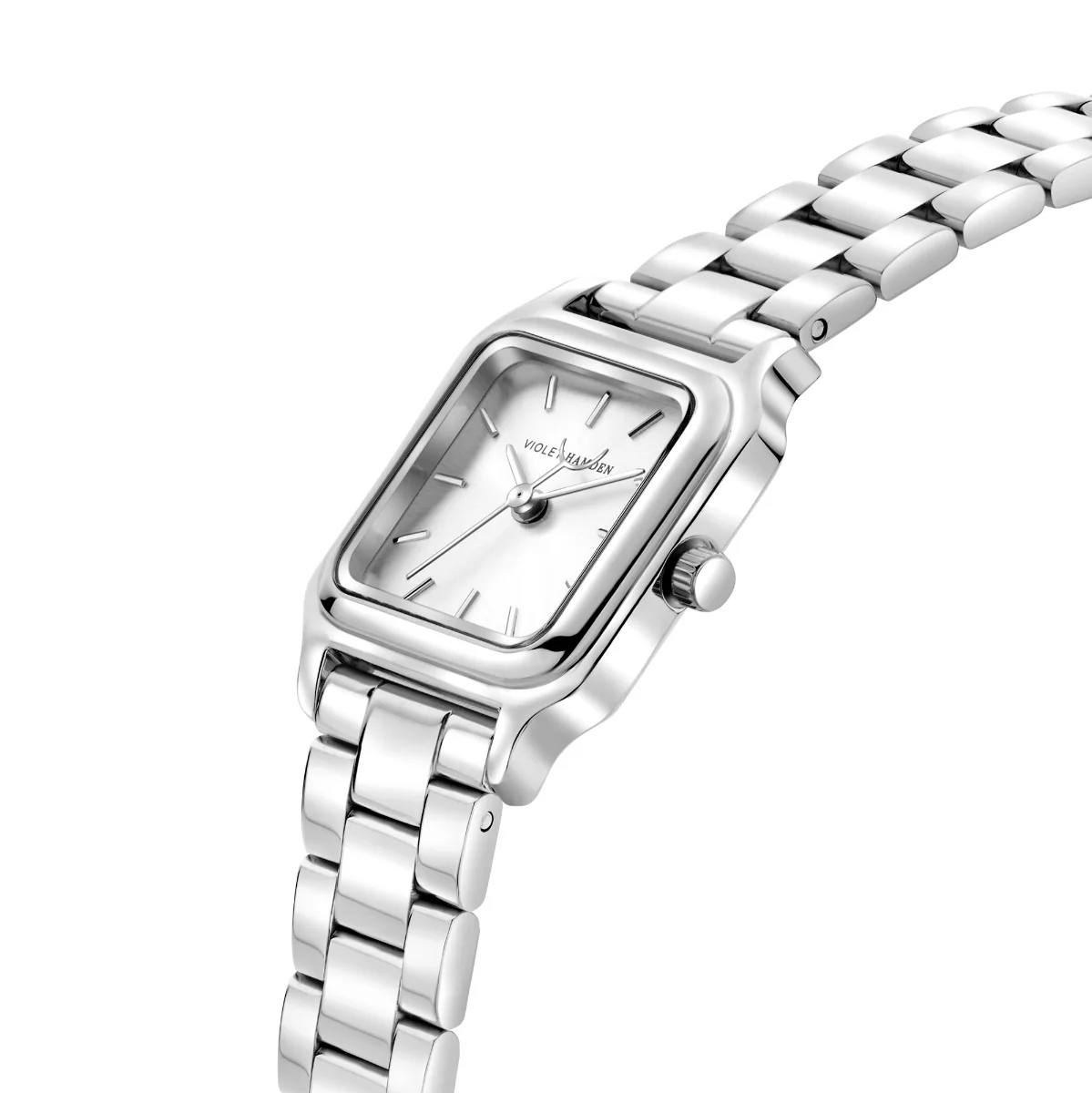 Violet Hamden Dawn Base Square Women's Watch Silver Coloured VH09034 - Image 3