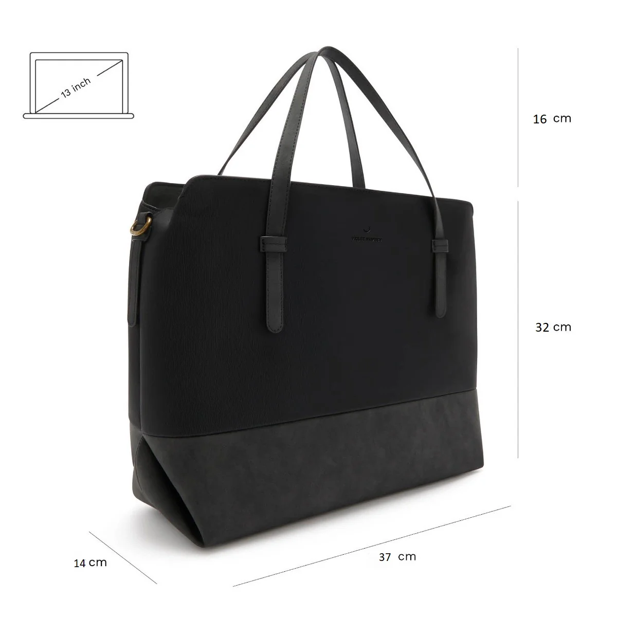 Violet Hamden Essential Bag Black Shoulder bag VH25034 - Image 9