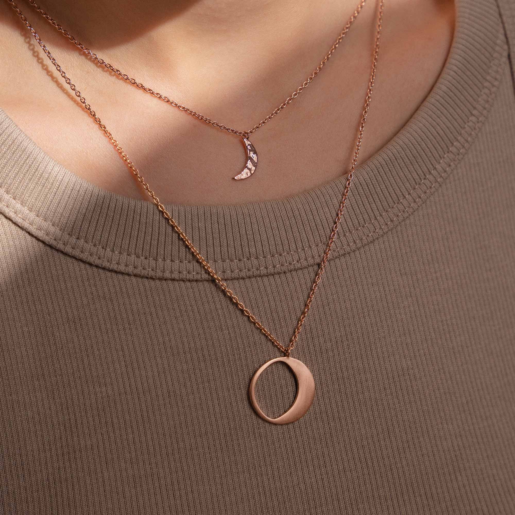 Violet Hamden Luminous Luna Rosegold Necklace VH10105 (Adjustable between 40-50 cm) - Image 2