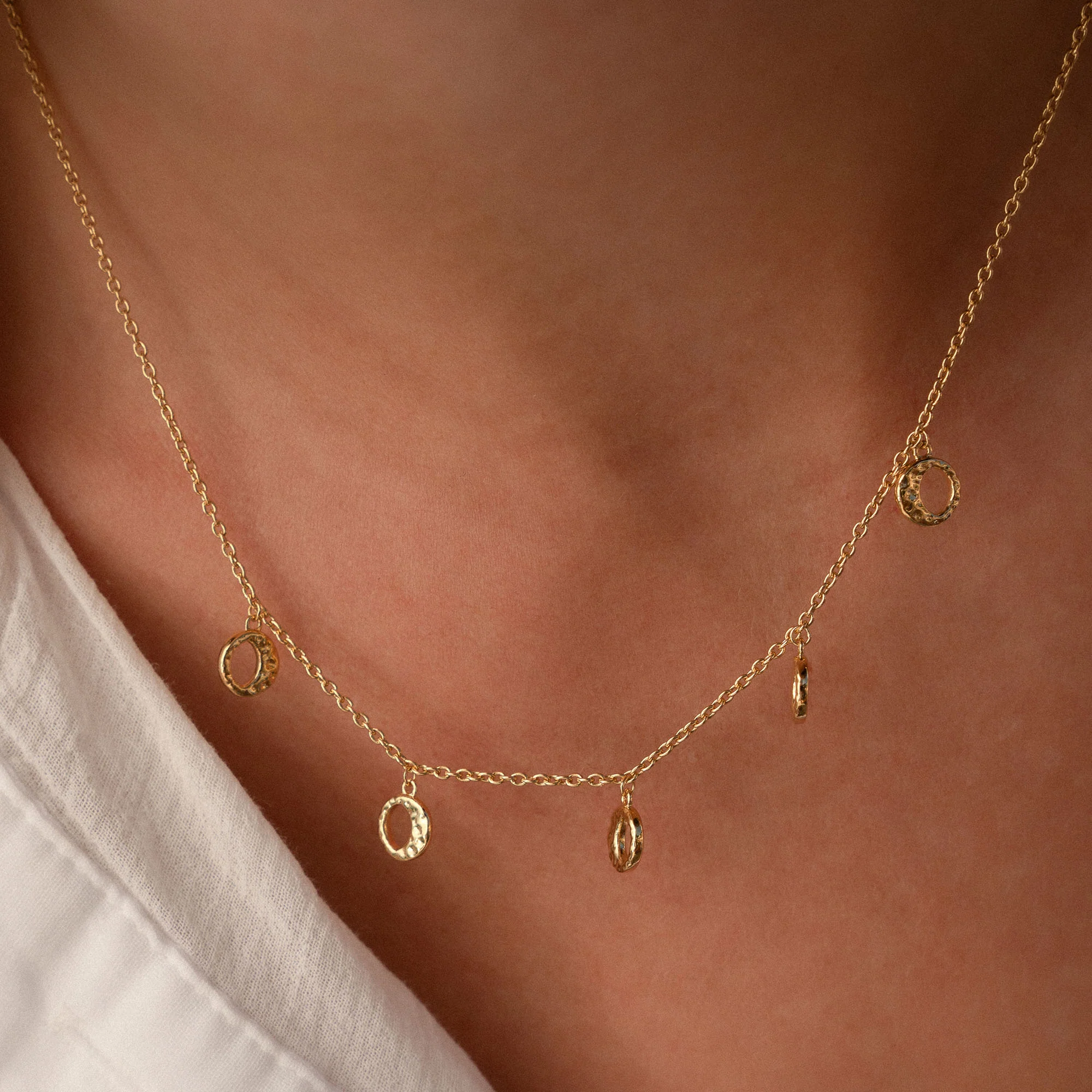 Violet Hamden Luna 925 Sterling Silver Gold Plated Necklace VH340034 - Image 2