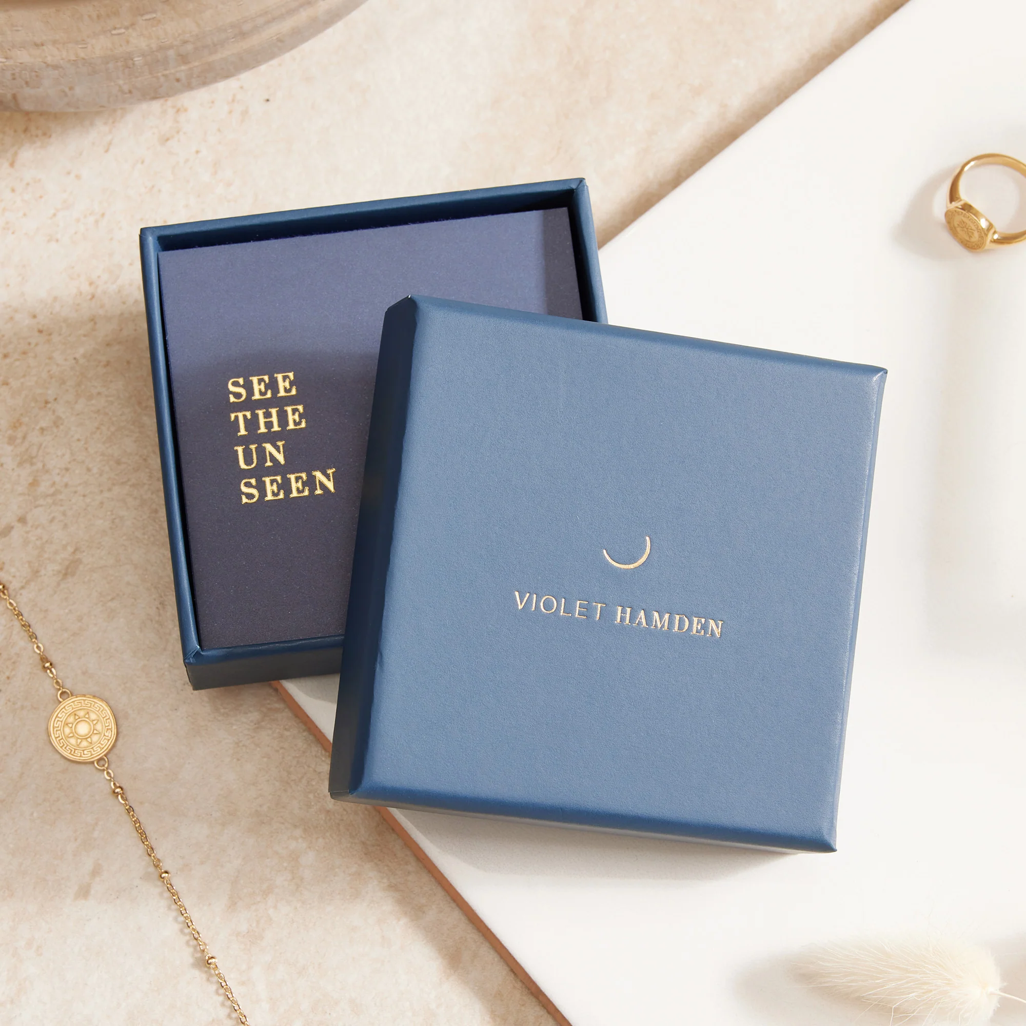 Violet Hamden Luna 925 Sterling Silver Gold Plated Necklace VH340042 - Image 6