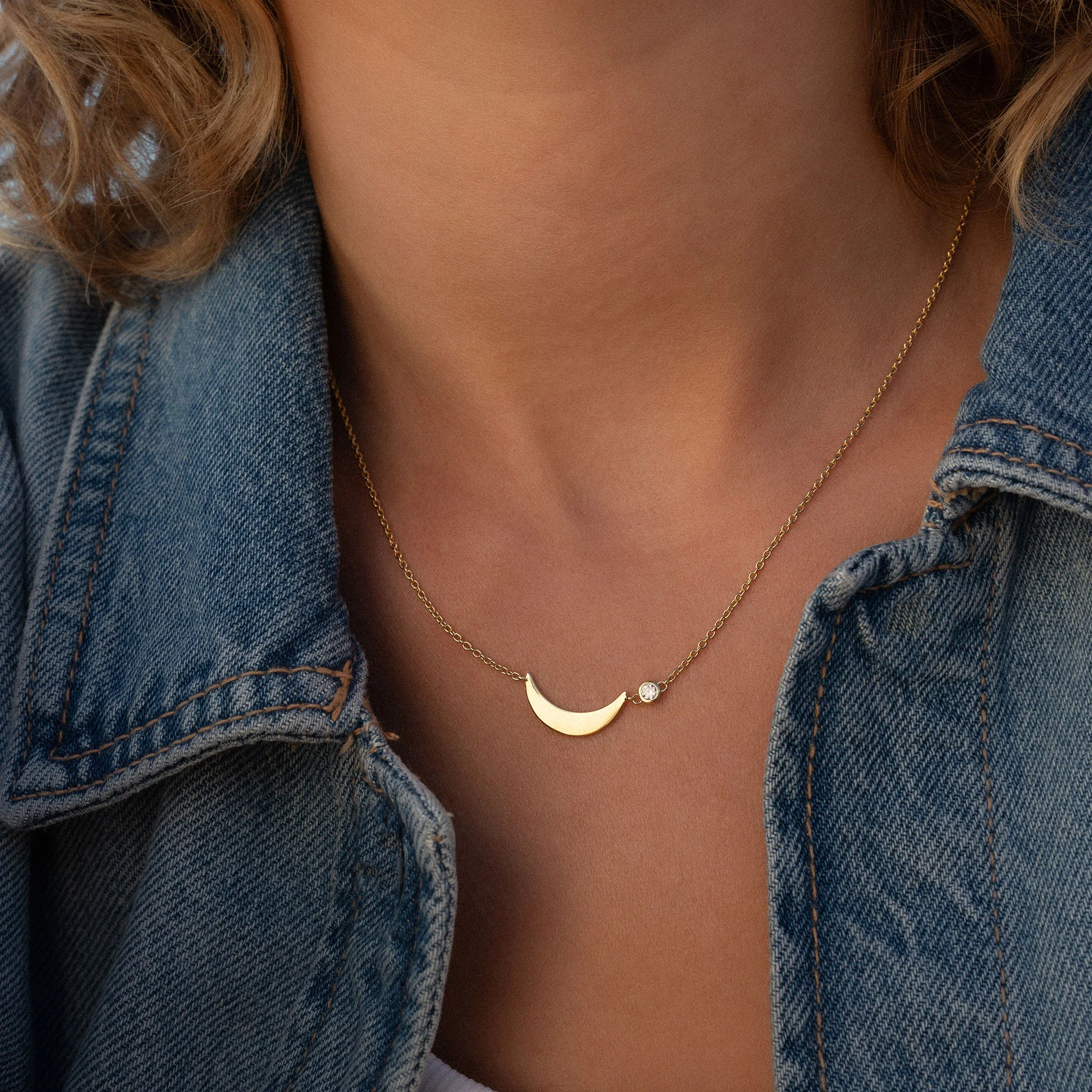 Violet Hamden Luna 925 Sterling Silver Gold Plated Necklace VH340046 - Image 3