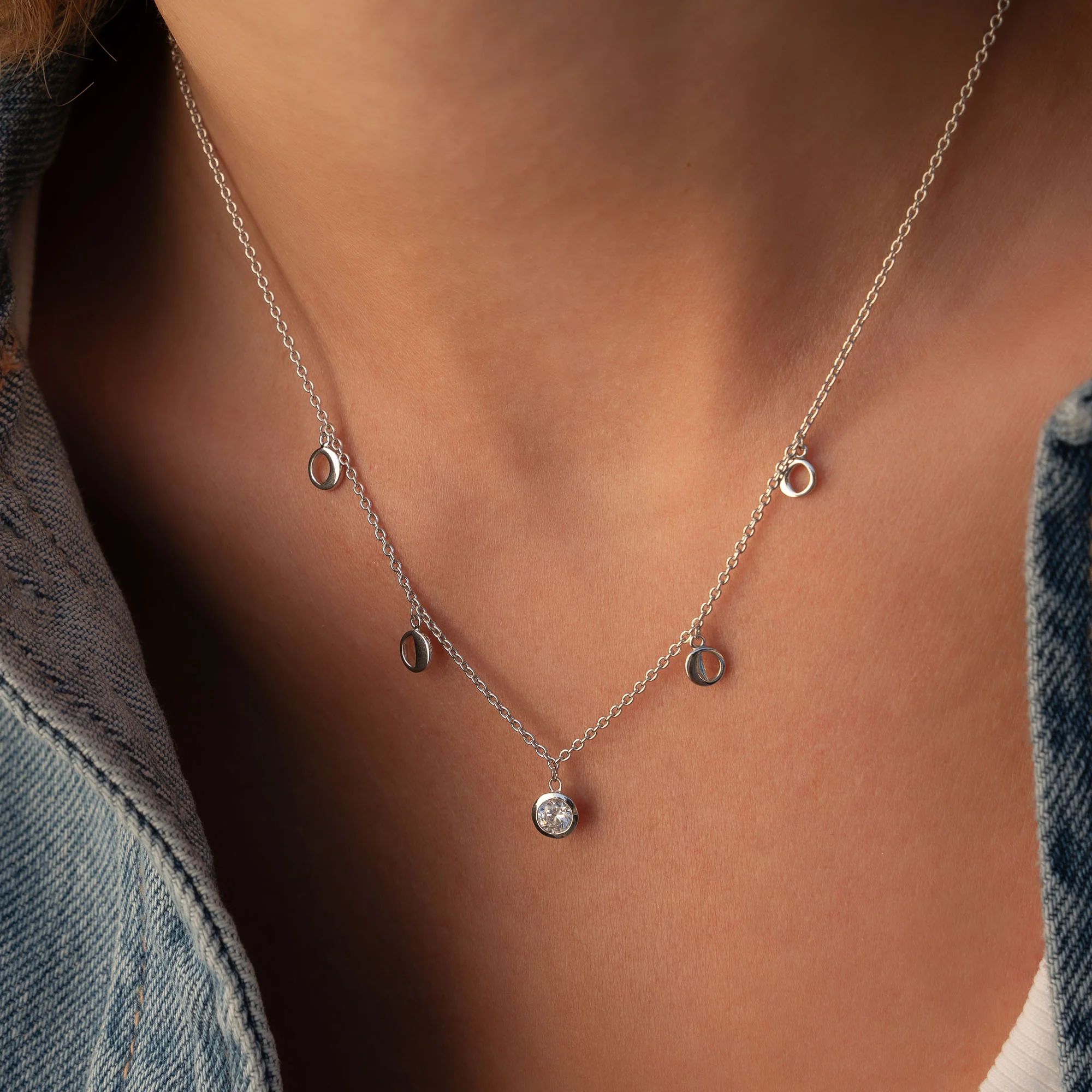 Violet Hamden Luna 925 Sterling Silver Necklace VH340039 - Image 2