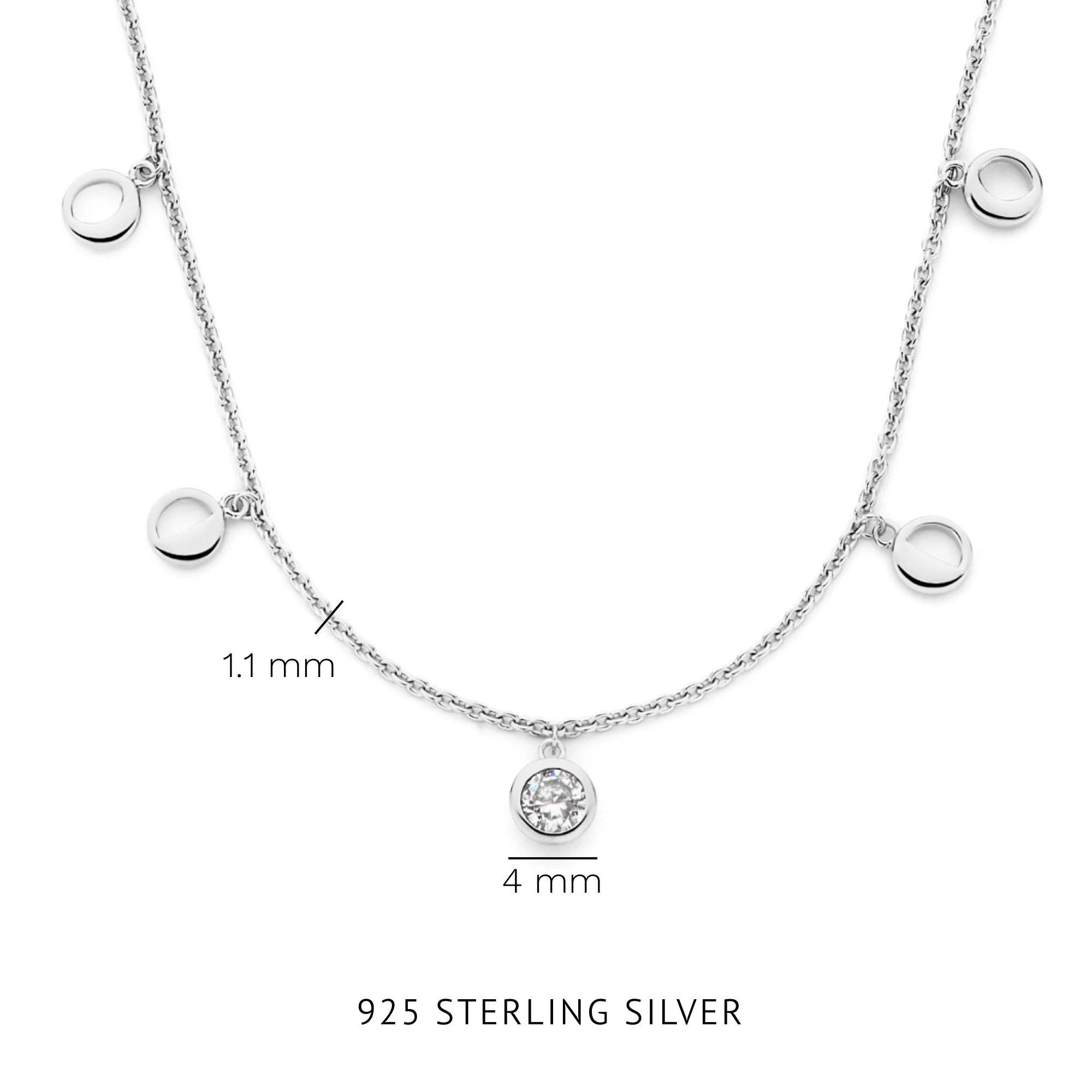 Violet Hamden Luna 925 Sterling Silver Necklace VH340039 - Image 5