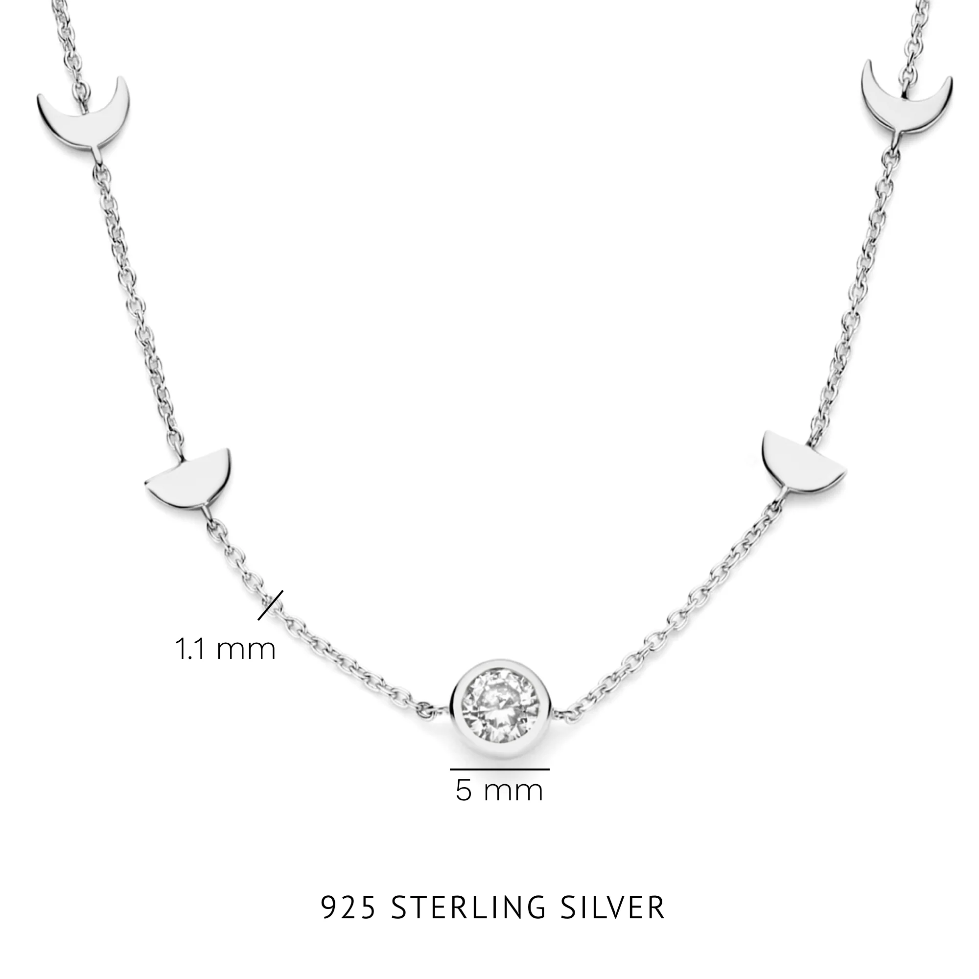 Violet Hamden Luna 925 Sterling Silver Necklace VH340043 - Image 5
