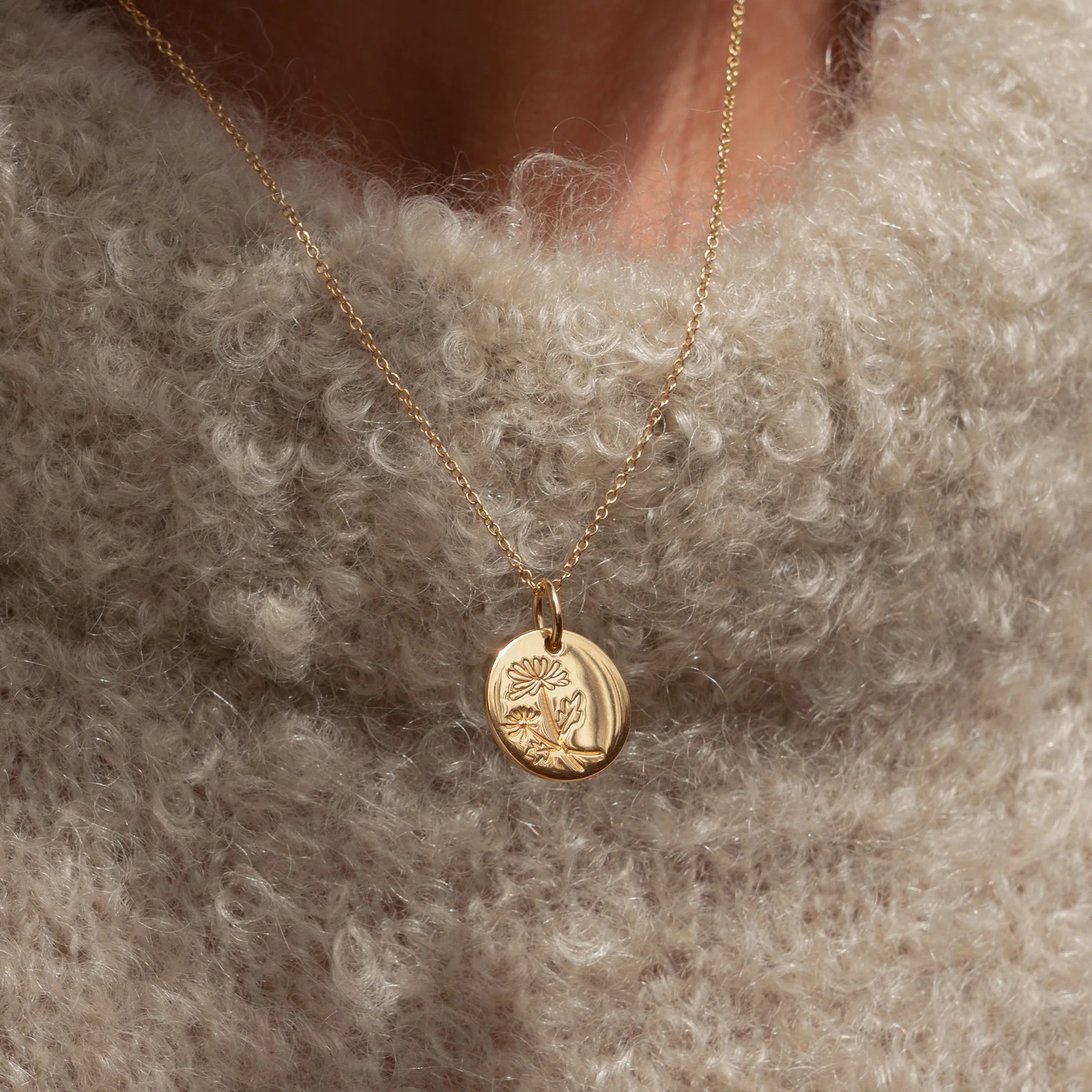 Violet Hamden Venus 925 Sterling Silver Gold-coloured Necklace with Birthflower VH340025-JUN - Image 2