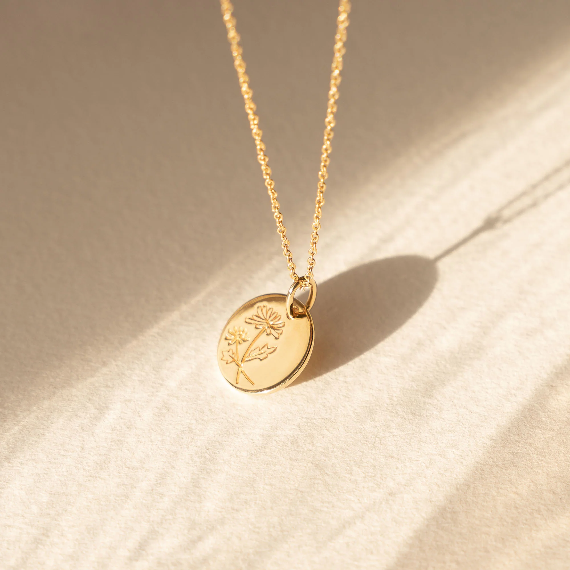 Violet Hamden Venus 925 Sterling Silver Gold-coloured Necklace with Birthflower VH340025-OCT - Image 4